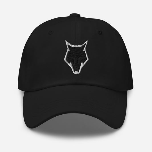 Dad Hat Wolf Logo "LOBO" Black One Size adjustable,alpha,animal motif,bold design,casual style,courage,dad hat,endurance,freedom,iconic,lone wolf,nature-inspired,predator,premium quality,resilience,stealth,strength,survival,unique design,unisex,wild spiri