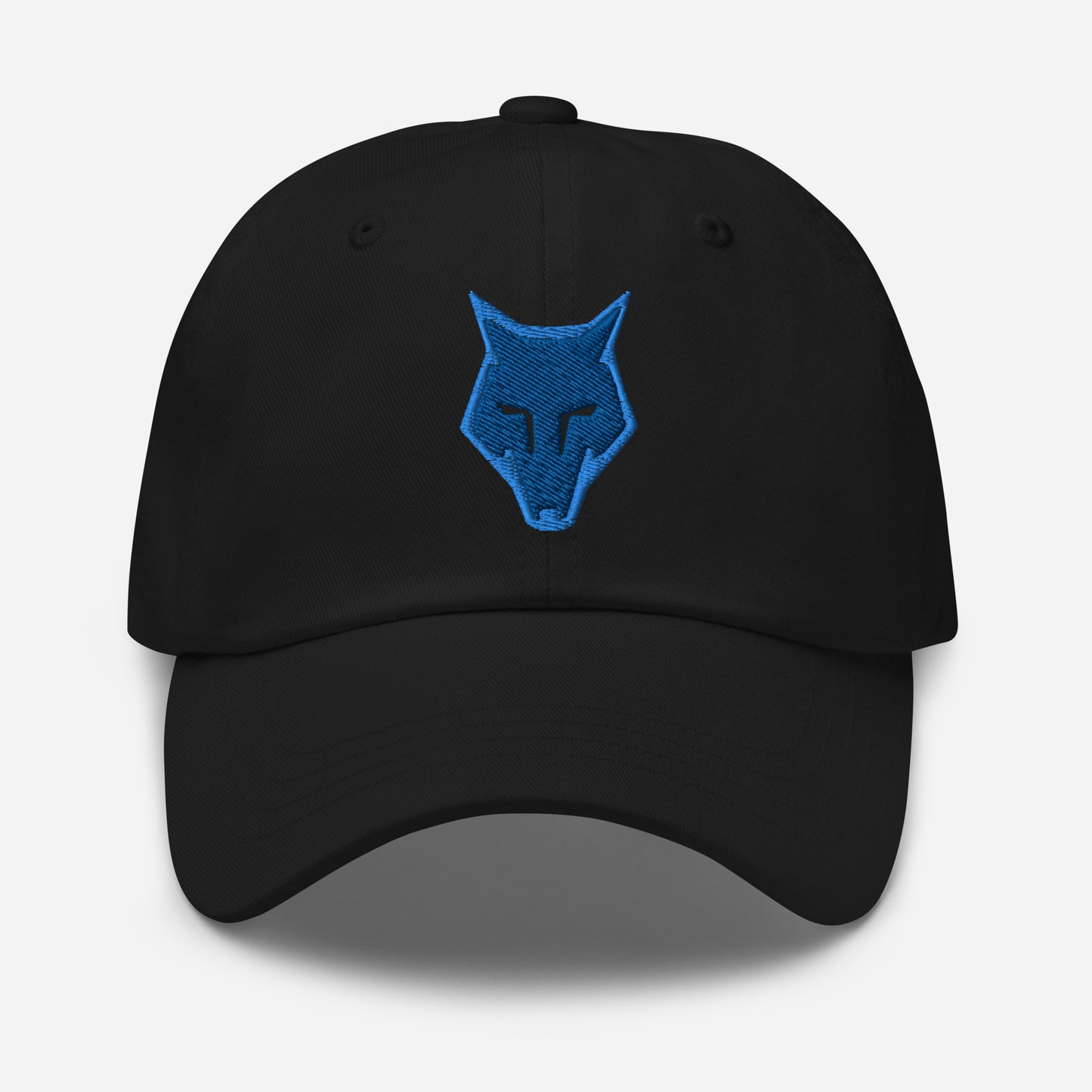 Dad Hat Wolf Logo "LOBO" Blue One Size adjustable,alpha,animal motif,bold design,casual style,courage,dad hat,endurance,freedom,iconic,lone wolf,nature-inspired,predator,premium quality,resilience,stealth,strength,survival,unique design,unisex,wild spirit