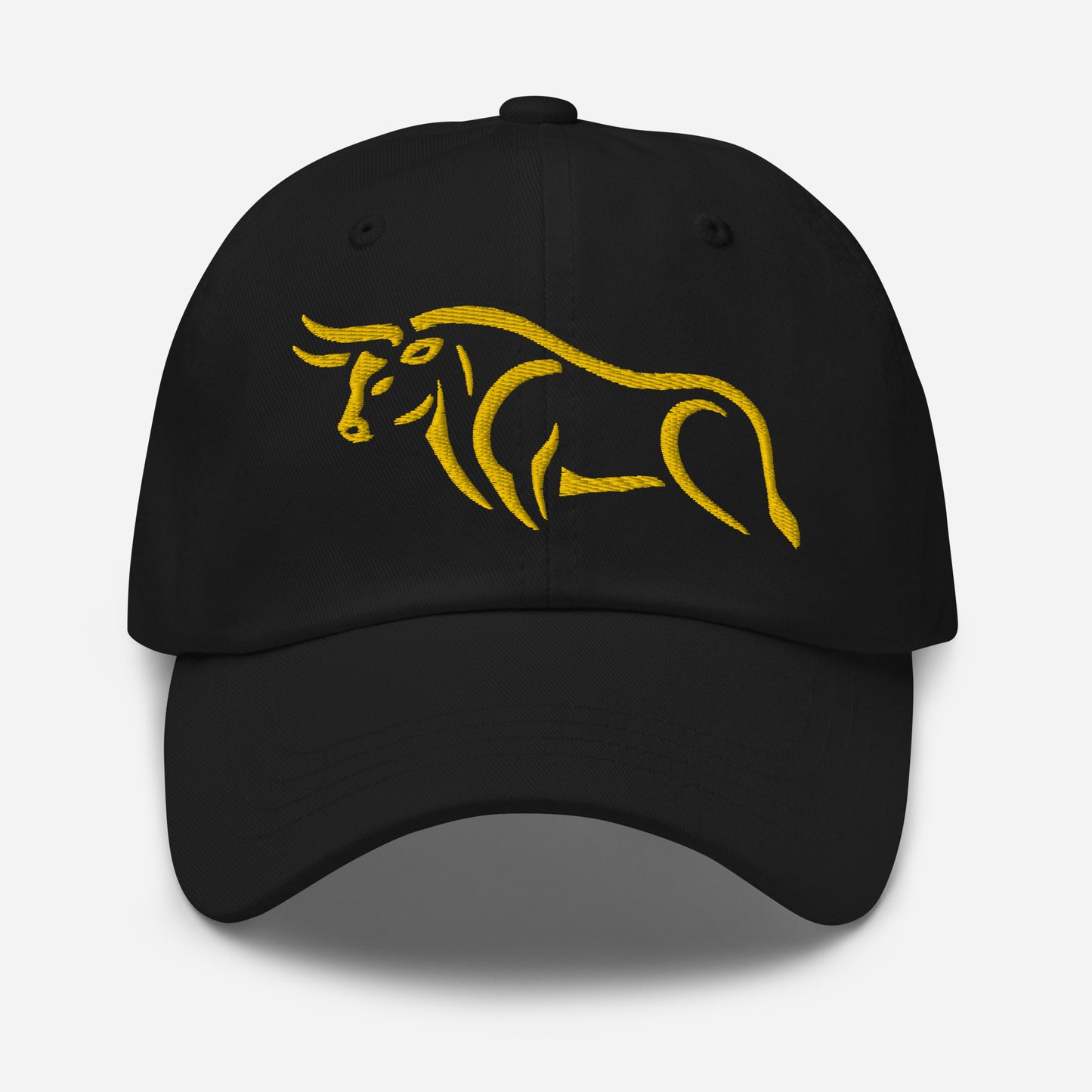 Dad Hat "BULL SPIRIT 2" Gold One Size adjustable,animal motif,bold design,bull,casual style,dad hat,endurance,iconic,power,premium quality,resilience,spirit,strength,unique design,unisex