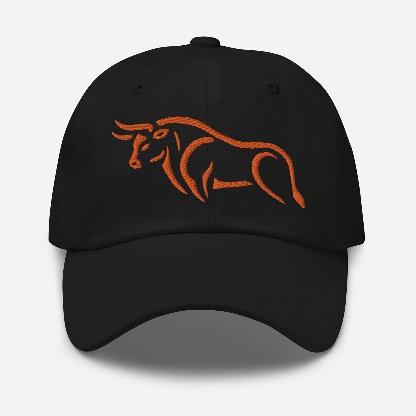 Dad Hat "BULL SPIRIT 2" Orange One Size adjustable,animal motif,bold design,bull,casual style,dad hat,endurance,iconic,power,premium quality,resilience,spirit,strength,unique design,unisex