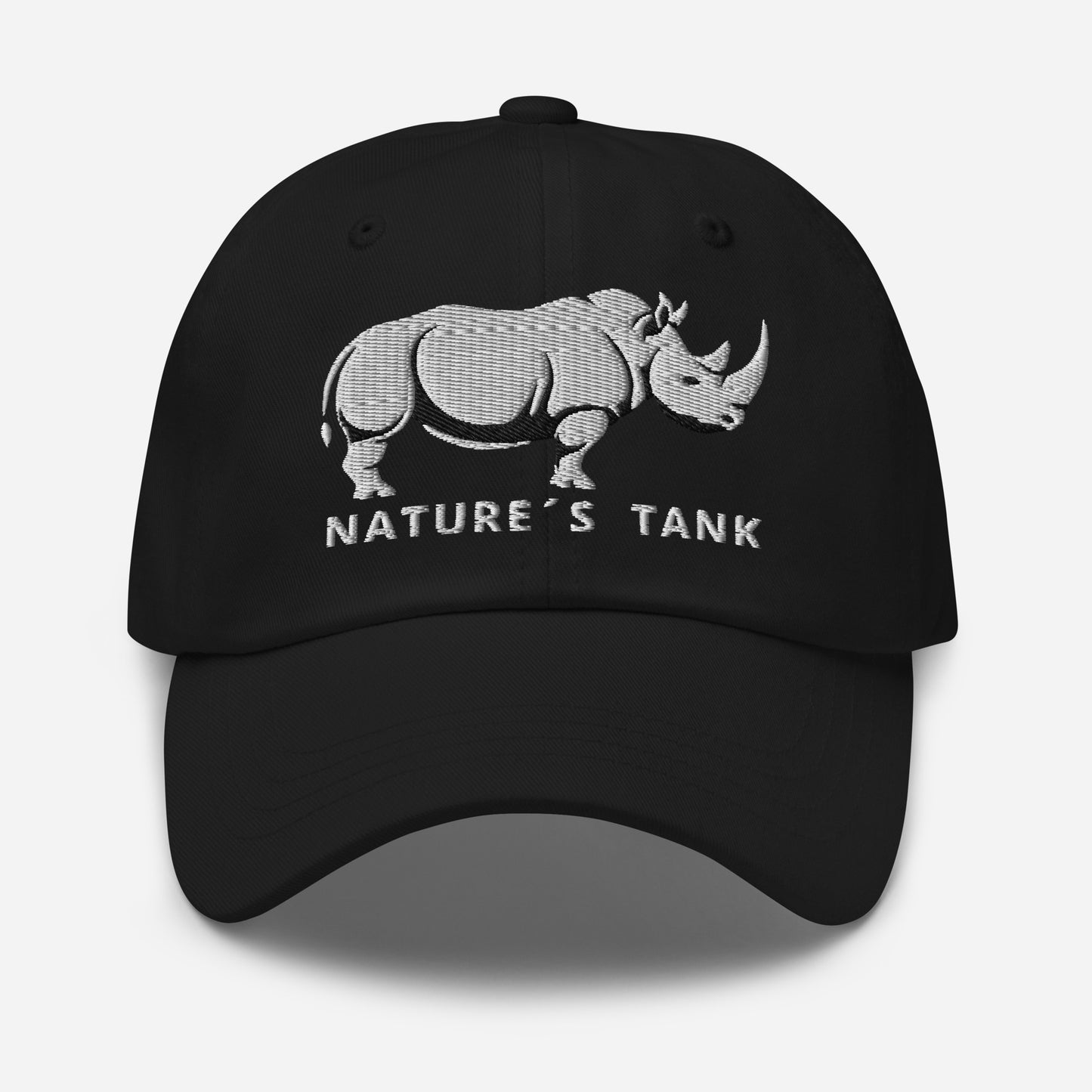 Dad Hat "RHINO" White One Size adjustable,animal motif,bold design,casual style,dad hat,iconic,premium quality,unique design,unisex