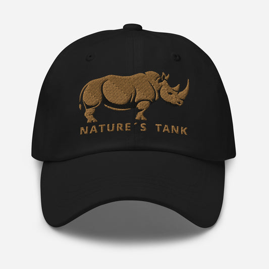 Dad Hat "RHINO" Old Gold One Size adjustable,animal motif,bold design,casual style,dad hat,iconic,premium quality,unique design,unisex