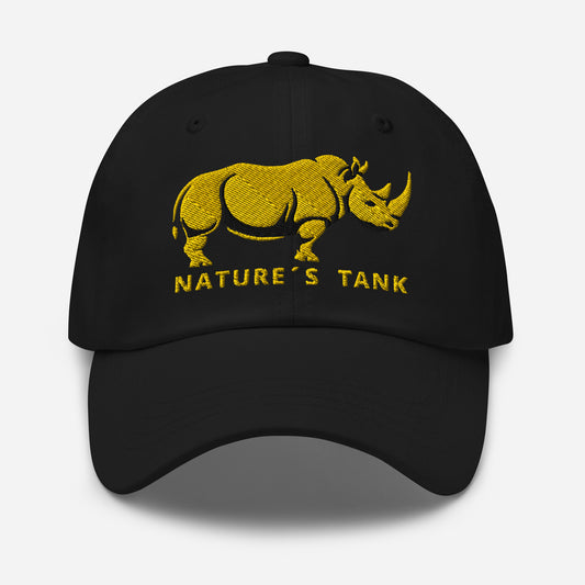 Dad Hat "RHINO" Gold One Size adjustable,animal motif,bold design,casual style,dad hat,iconic,premium quality,unique design,unisex