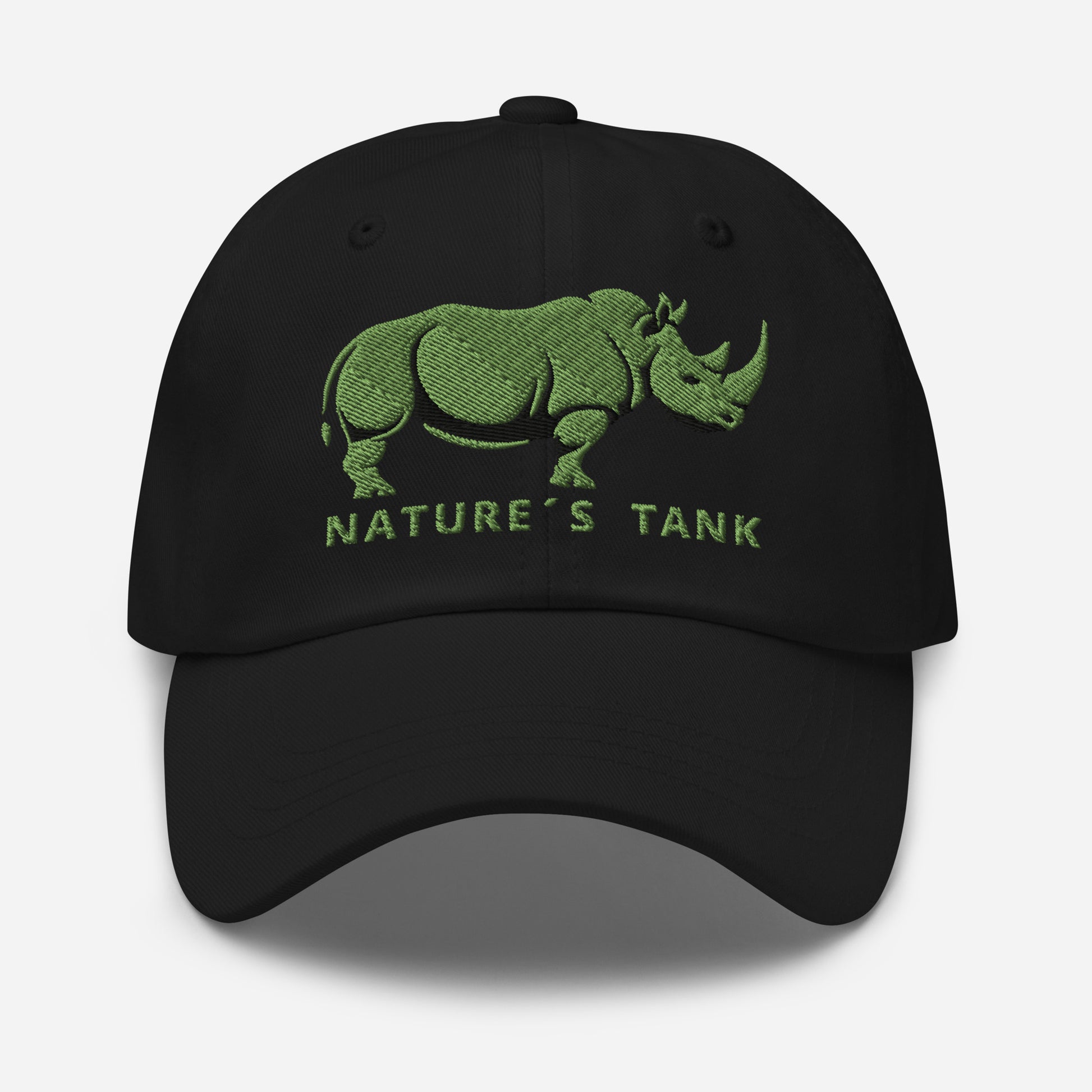 Dad Hat "RHINO" Green One Size adjustable,animal motif,bold design,casual style,dad hat,iconic,premium quality,unique design,unisex