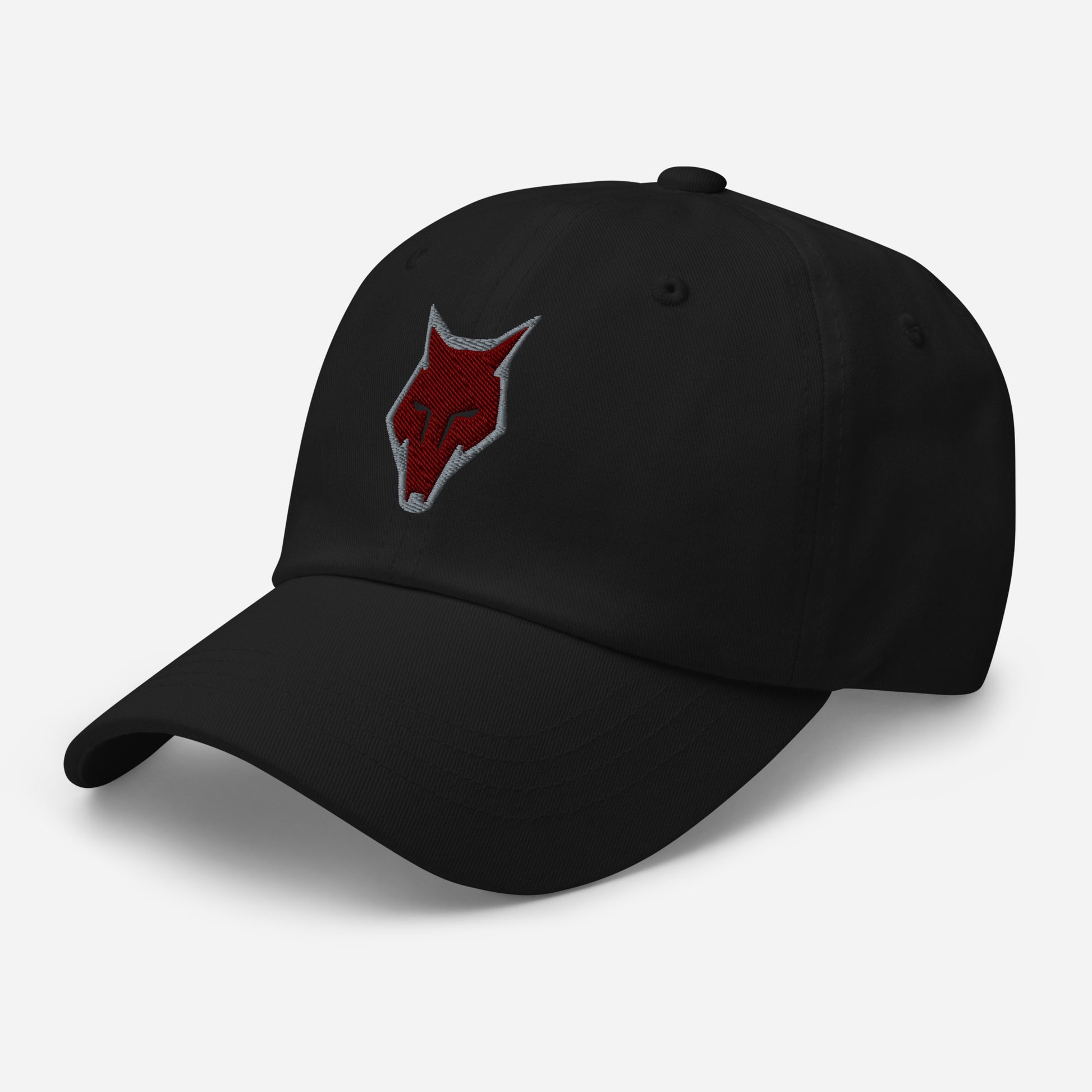 Dad Hat Wolf Logo "LOBO" Maroon One Size adjustable,alpha,animal motif,bold design,casual style,courage,dad hat,endurance,freedom,iconic,lone wolf,nature-inspired,predator,premium quality,resilience,stealth,strength,survival,unique design,unisex,wild spir