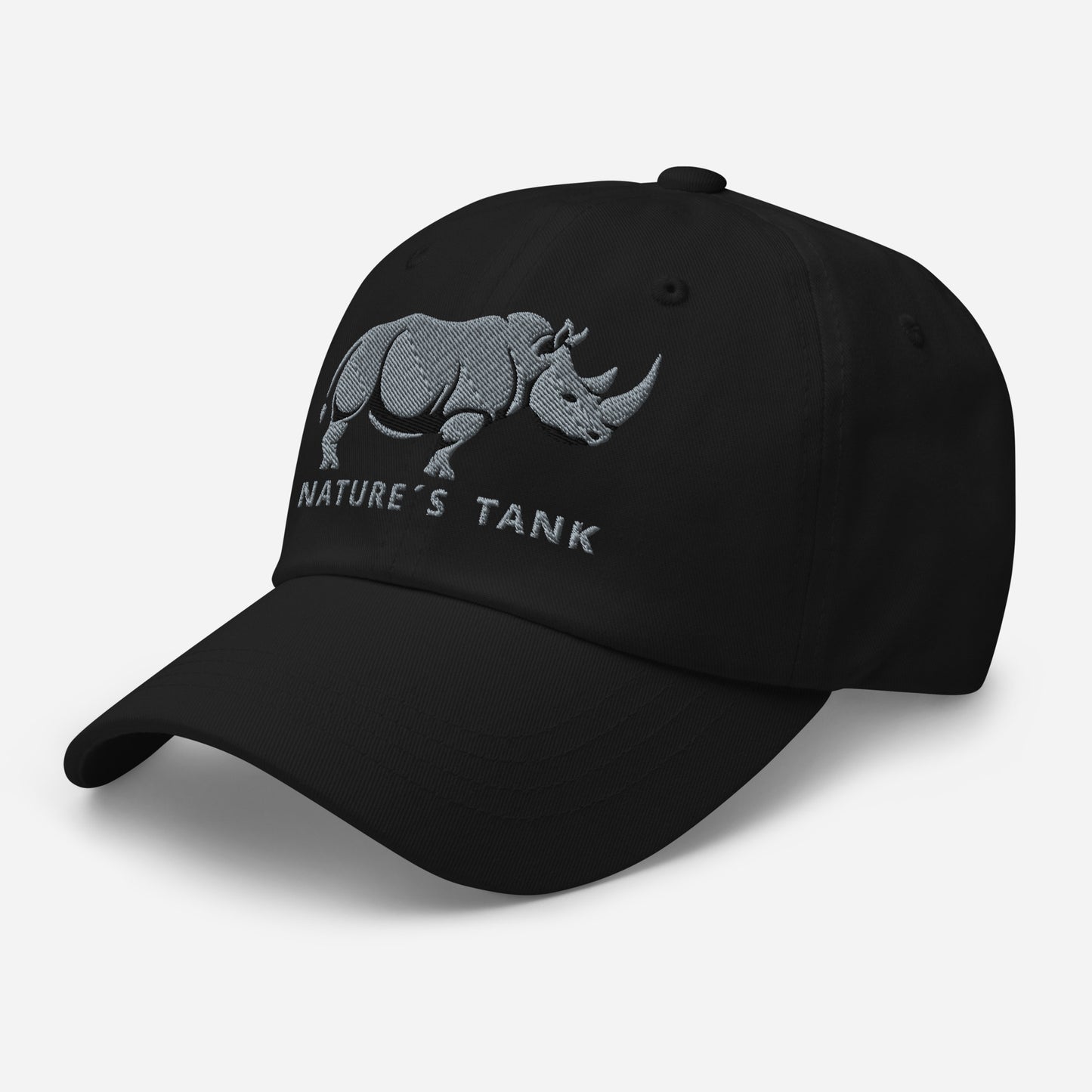 Dad Hat "RHINO" Grey One Size adjustable,animal motif,bold design,casual style,dad hat,iconic,premium quality,unique design,unisex