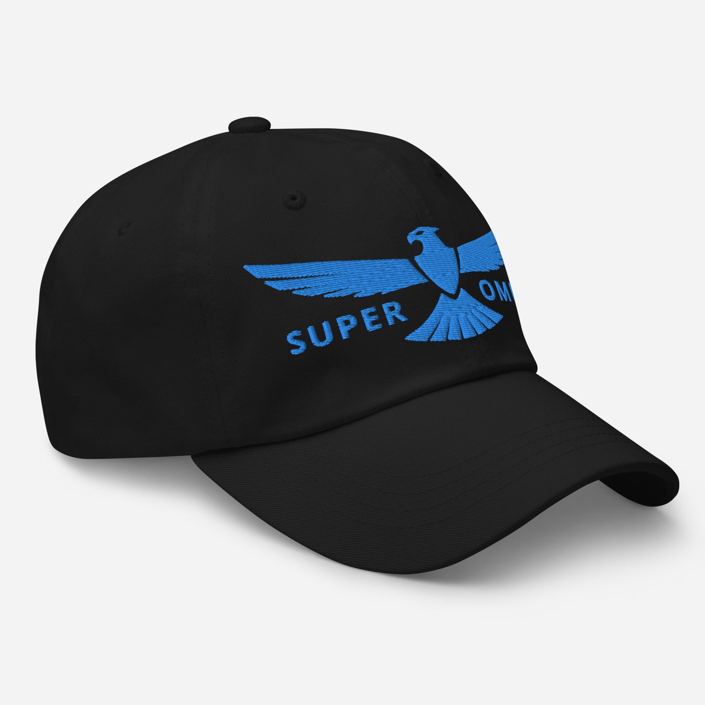 Dad Hat Eagle "SUPER OMNIA" Blue One Size above all,adjustable,animal motif,bold design,casual style,dad hat,eagle,focus,freedom,iconic,independence,premium quality,resilience,soar,strength,unique design,unisex,vision