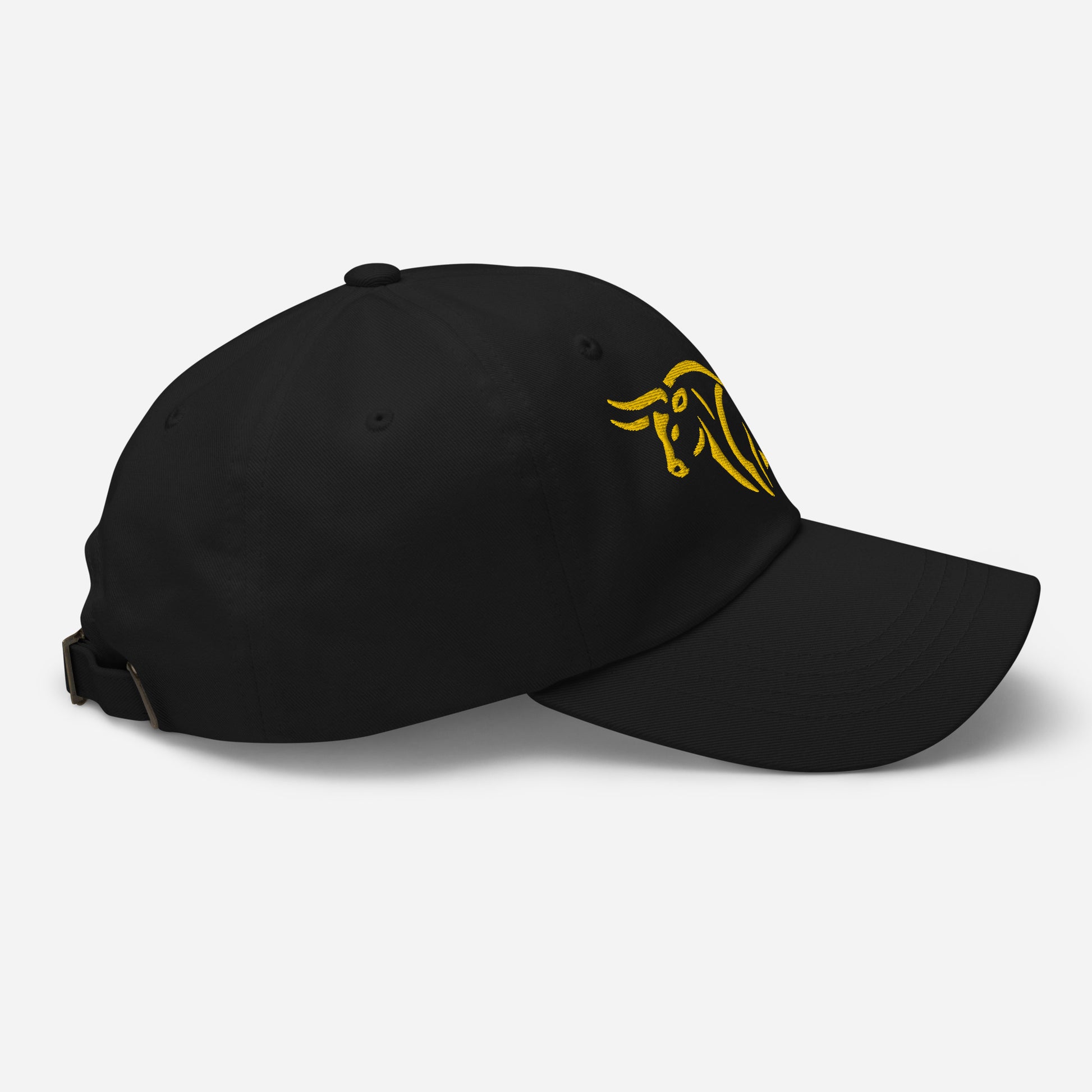 Dad Hat "BULL SPIRIT 2" Gold One Size adjustable,animal motif,bold design,bull,casual style,dad hat,endurance,iconic,power,premium quality,resilience,spirit,strength,unique design,unisex