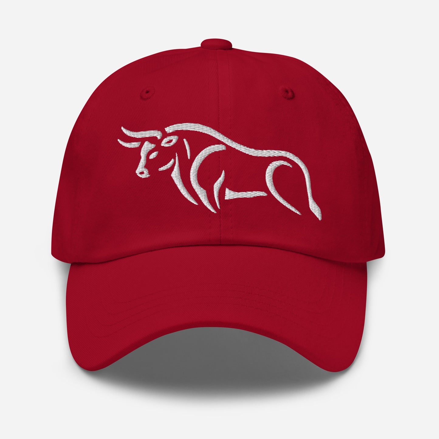 Dad Hat "BULL SPIRIT 2" White One Size adjustable,animal motif,bold design,bull,casual style,dad hat,endurance,iconic,power,premium quality,resilience,spirit,strength,unique design,unisex