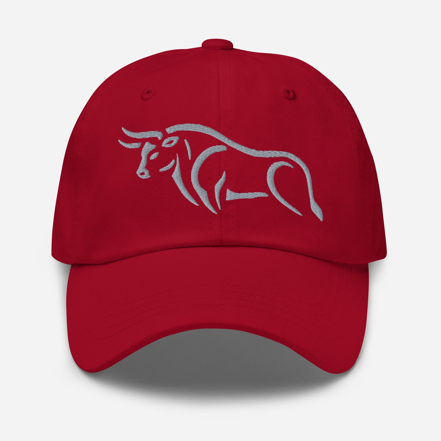 Dad Hat "BULL SPIRIT 2" Grey One Size adjustable,animal motif,bold design,bull,casual style,dad hat,endurance,iconic,power,premium quality,resilience,spirit,strength,unique design,unisex