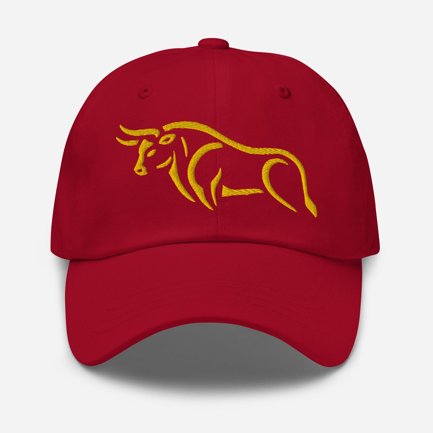 Dad Hat "BULL SPIRIT 2" Gold One Size adjustable,animal motif,bold design,bull,casual style,dad hat,endurance,iconic,power,premium quality,resilience,spirit,strength,unique design,unisex