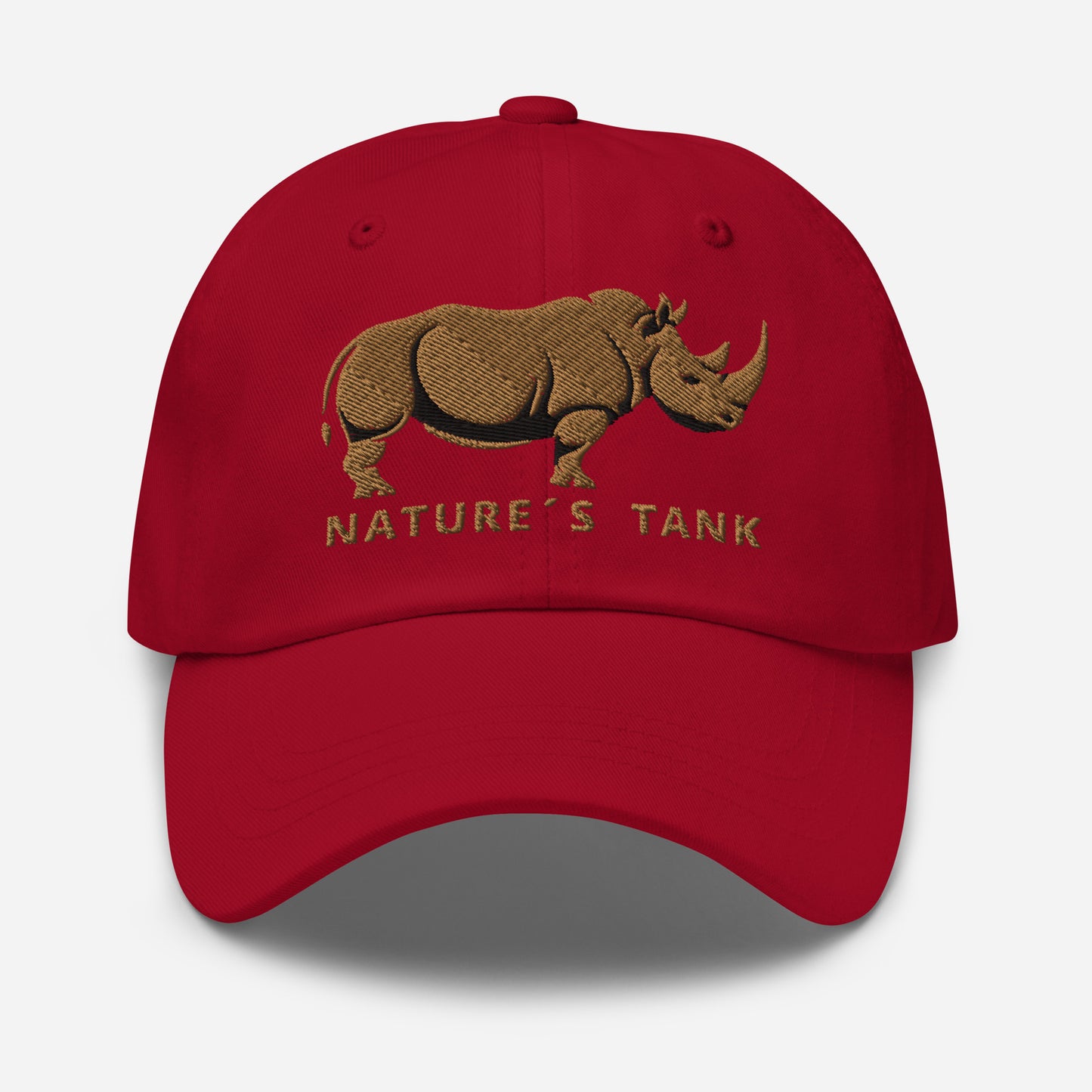 Dad Hat "RHINO" Old Gold One Size adjustable,animal motif,bold design,casual style,dad hat,iconic,premium quality,unique design,unisex