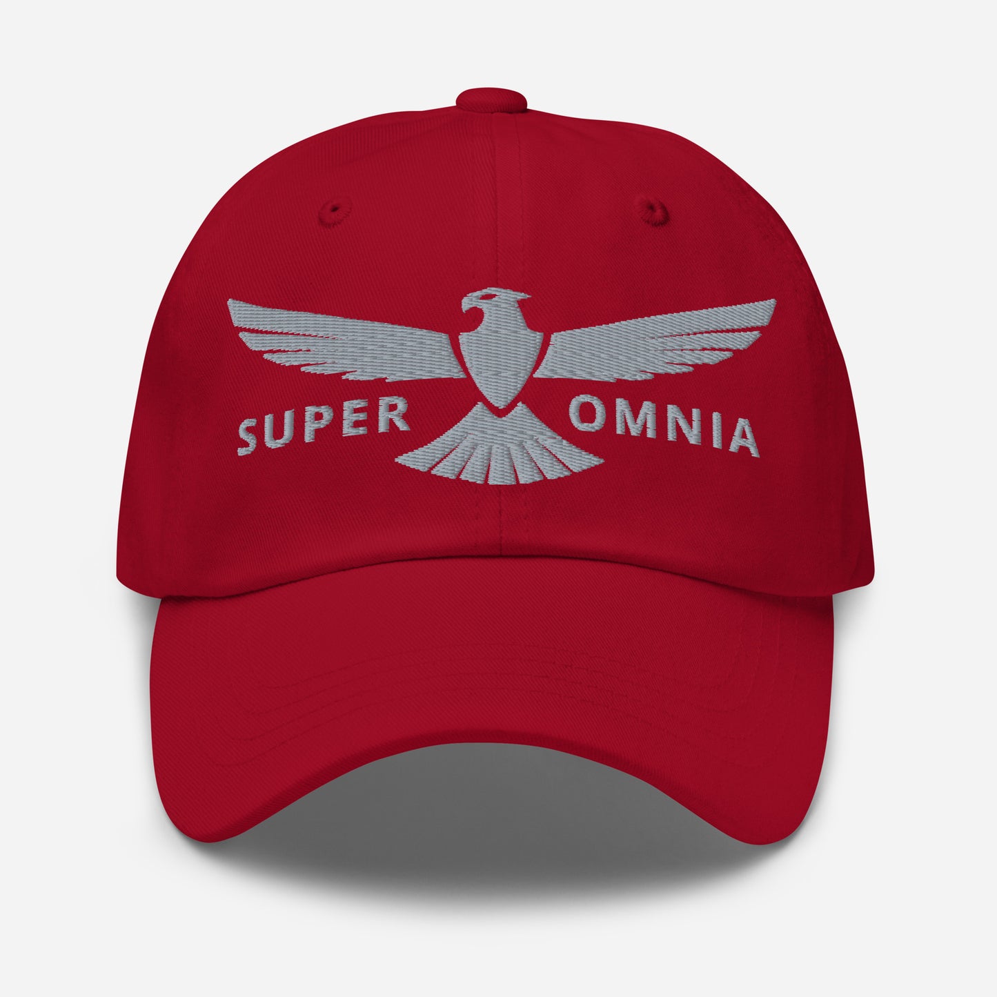 Dad Hat Eagle "SUPER OMNIA" Grey One Size above all,adjustable,animal motif,bold design,casual style,dad hat,eagle,focus,freedom,iconic,independence,premium quality,resilience,soar,strength,unique design,unisex,vision