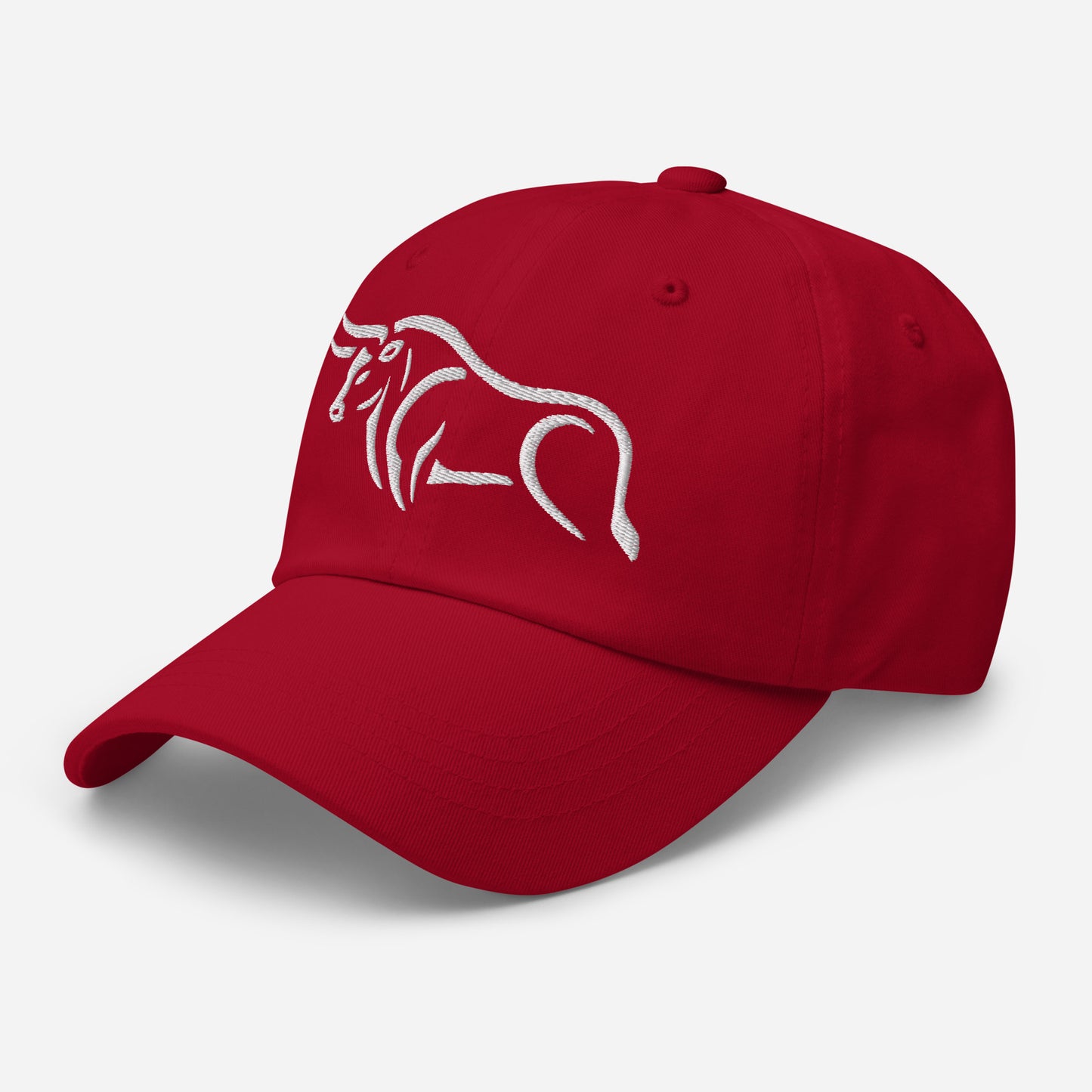 Dad Hat "BULL SPIRIT 2" White One Size adjustable,animal motif,bold design,bull,casual style,dad hat,endurance,iconic,power,premium quality,resilience,spirit,strength,unique design,unisex