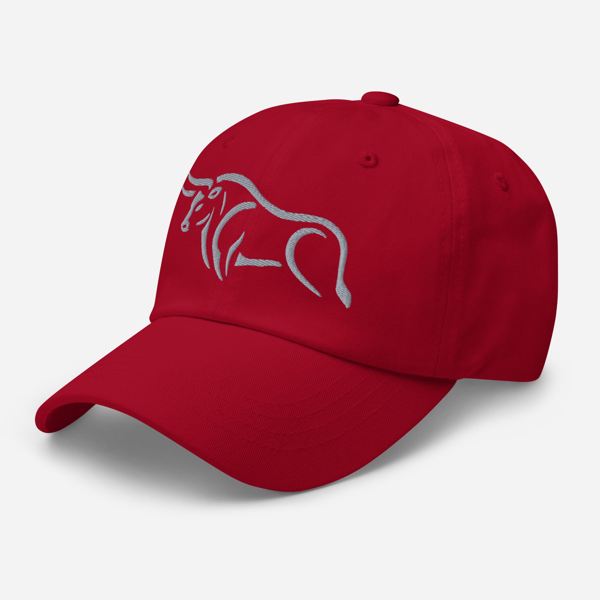 Dad Hat "BULL SPIRIT 2" Grey One Size adjustable,animal motif,bold design,bull,casual style,dad hat,endurance,iconic,power,premium quality,resilience,spirit,strength,unique design,unisex