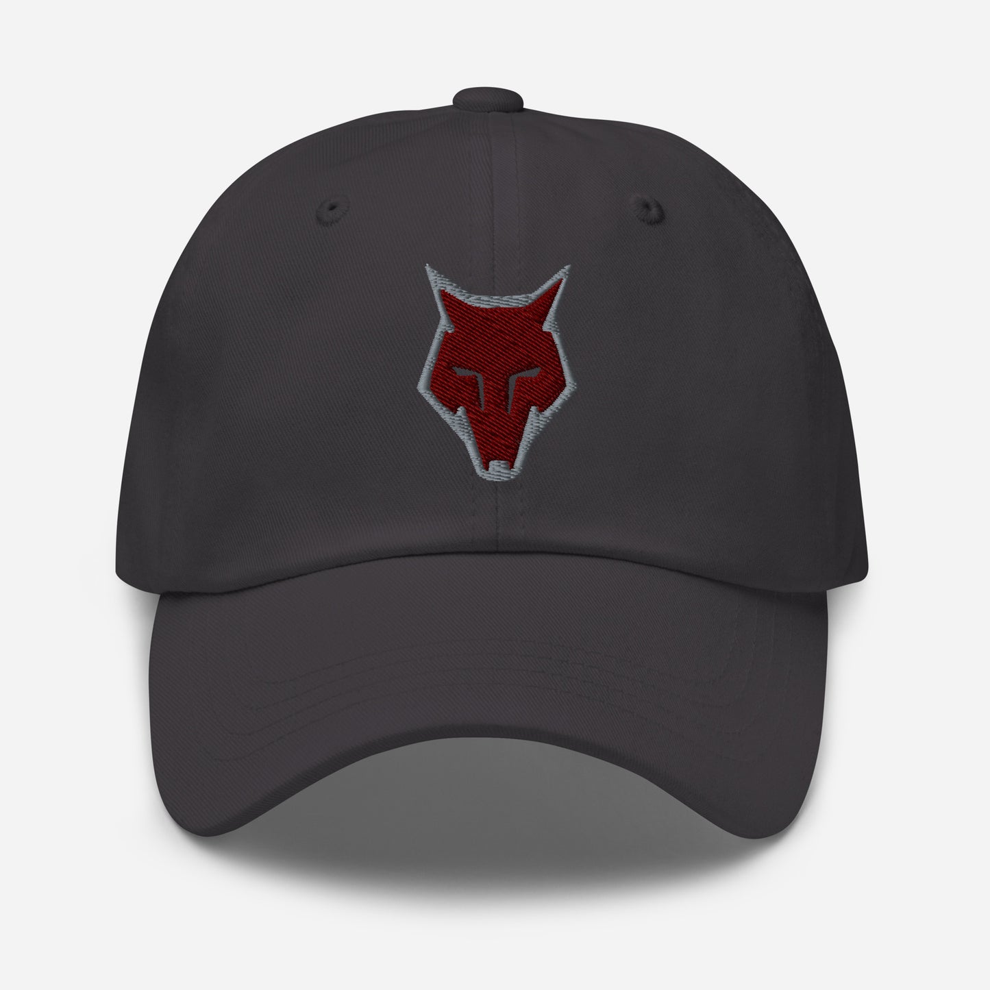 Dad Hat Wolf Logo "LOBO" Maroon One Size adjustable,alpha,animal motif,bold design,casual style,courage,dad hat,endurance,freedom,iconic,lone wolf,nature-inspired,predator,premium quality,resilience,stealth,strength,survival,unique design,unisex,wild spir