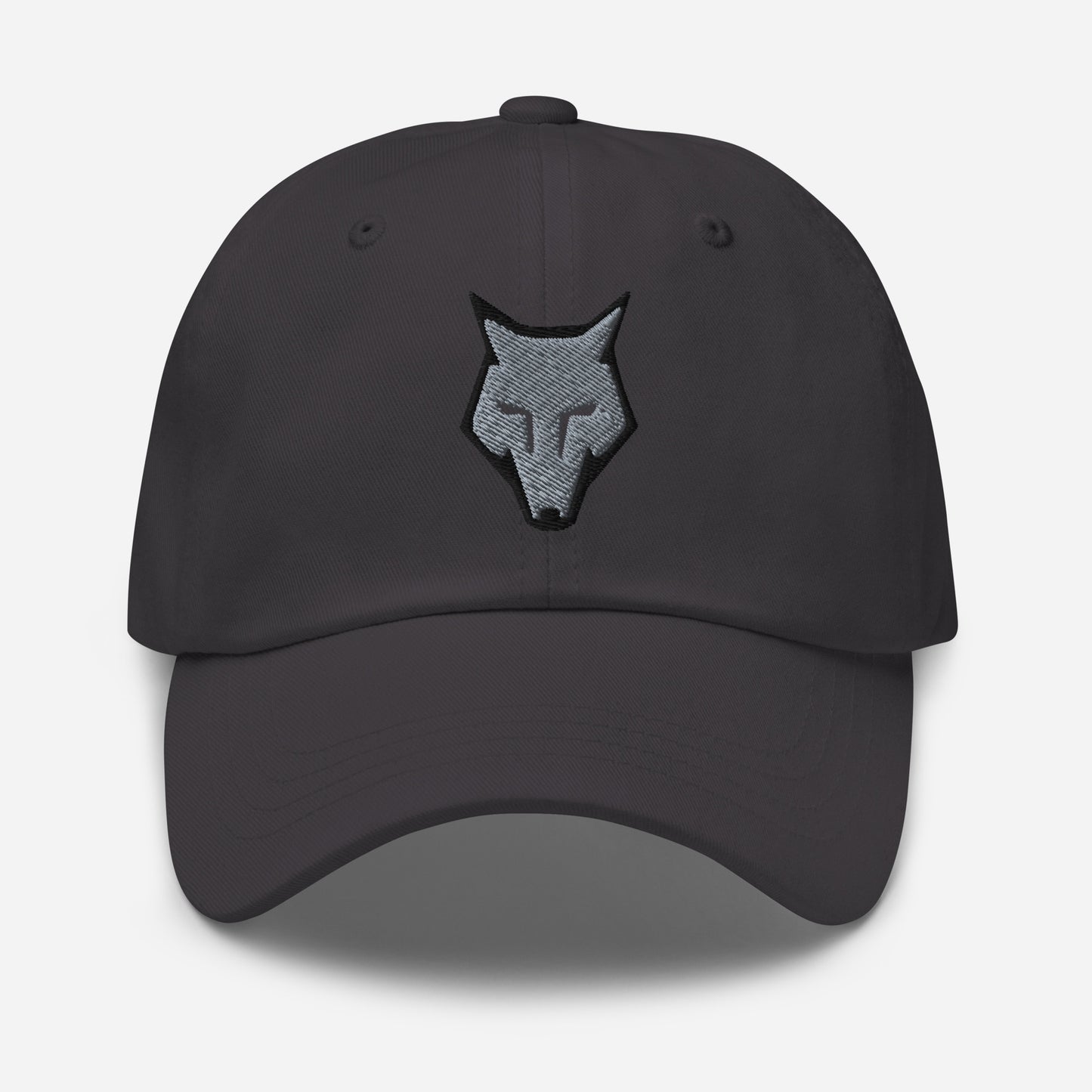 Dad Hat Wolf Logo "LOBO" Grey One Size adjustable,alpha,animal motif,bold design,casual style,courage,dad hat,endurance,freedom,iconic,lone wolf,nature-inspired,predator,premium quality,resilience,stealth,strength,survival,unique design,unisex,wild spirit