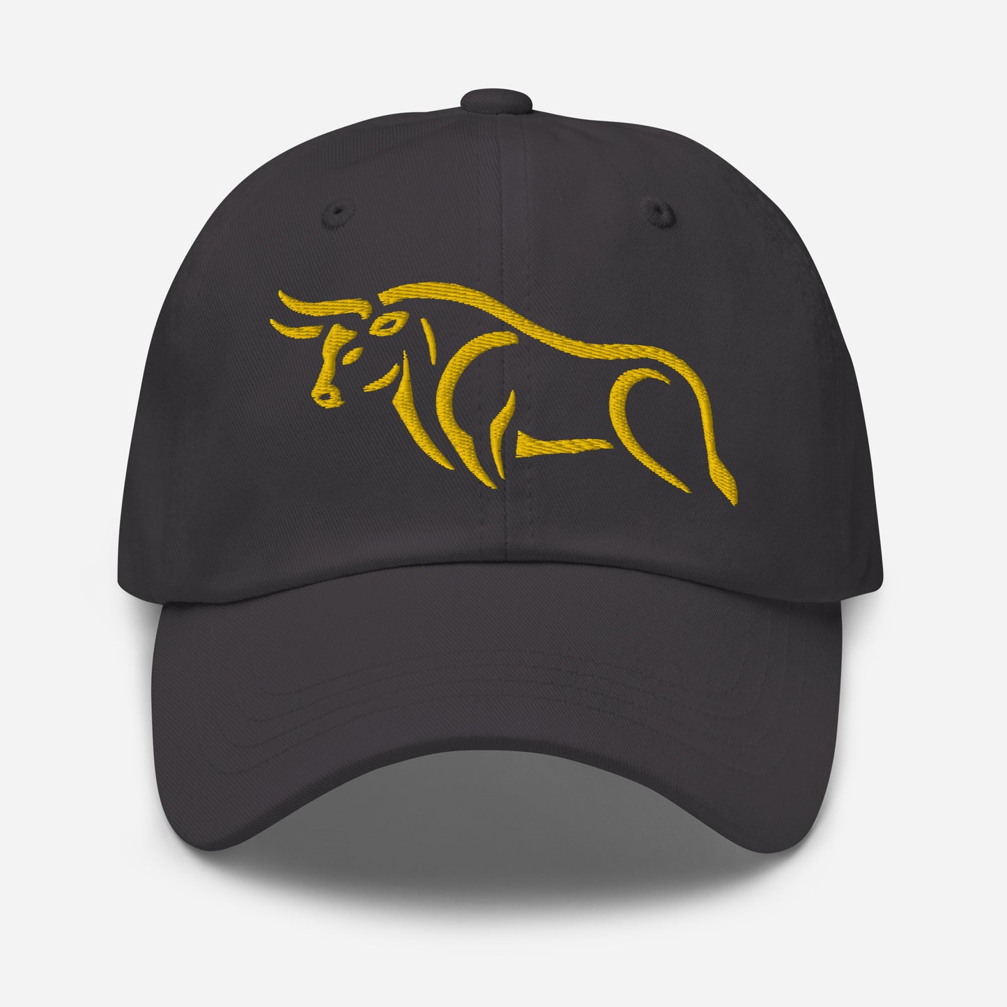 Dad Hat "BULL SPIRIT 2" Gold One Size adjustable,animal motif,bold design,bull,casual style,dad hat,endurance,iconic,power,premium quality,resilience,spirit,strength,unique design,unisex