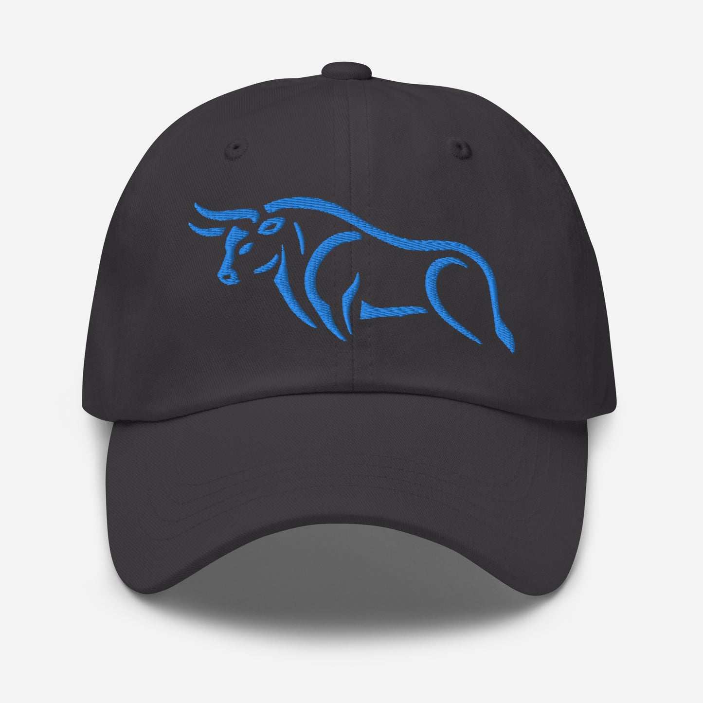 Dad Hat "BULL SPIRIT 2" Blue One Size adjustable,animal motif,bold design,bull,casual style,dad hat,endurance,iconic,power,premium quality,resilience,spirit,strength,unique design,unisex