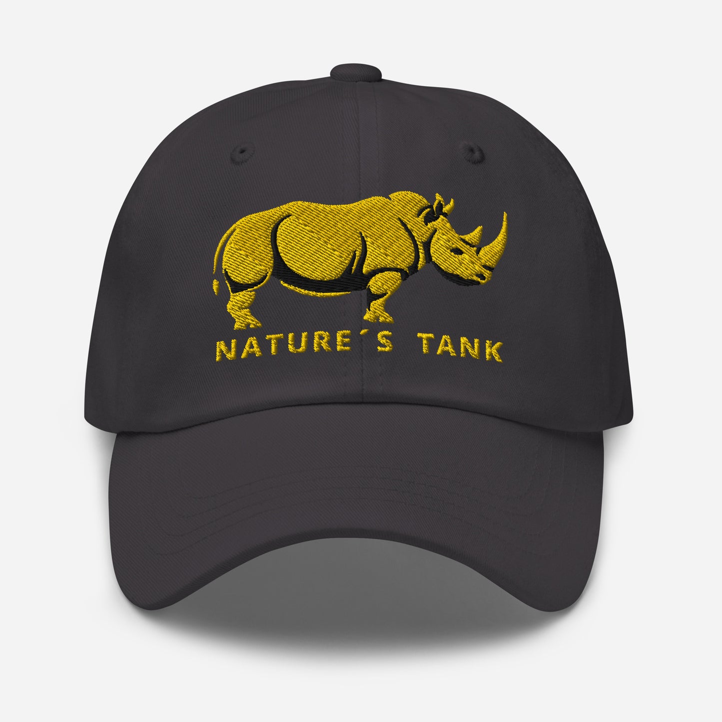 Dad Hat "RHINO" Gold One Size adjustable,animal motif,bold design,casual style,dad hat,iconic,premium quality,unique design,unisex