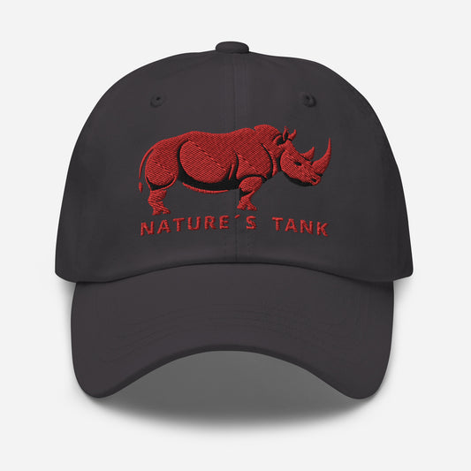 Dad Hat "RHINO" Red One Size adjustable,animal motif,bold design,casual style,dad hat,iconic,premium quality,unique design,unisex