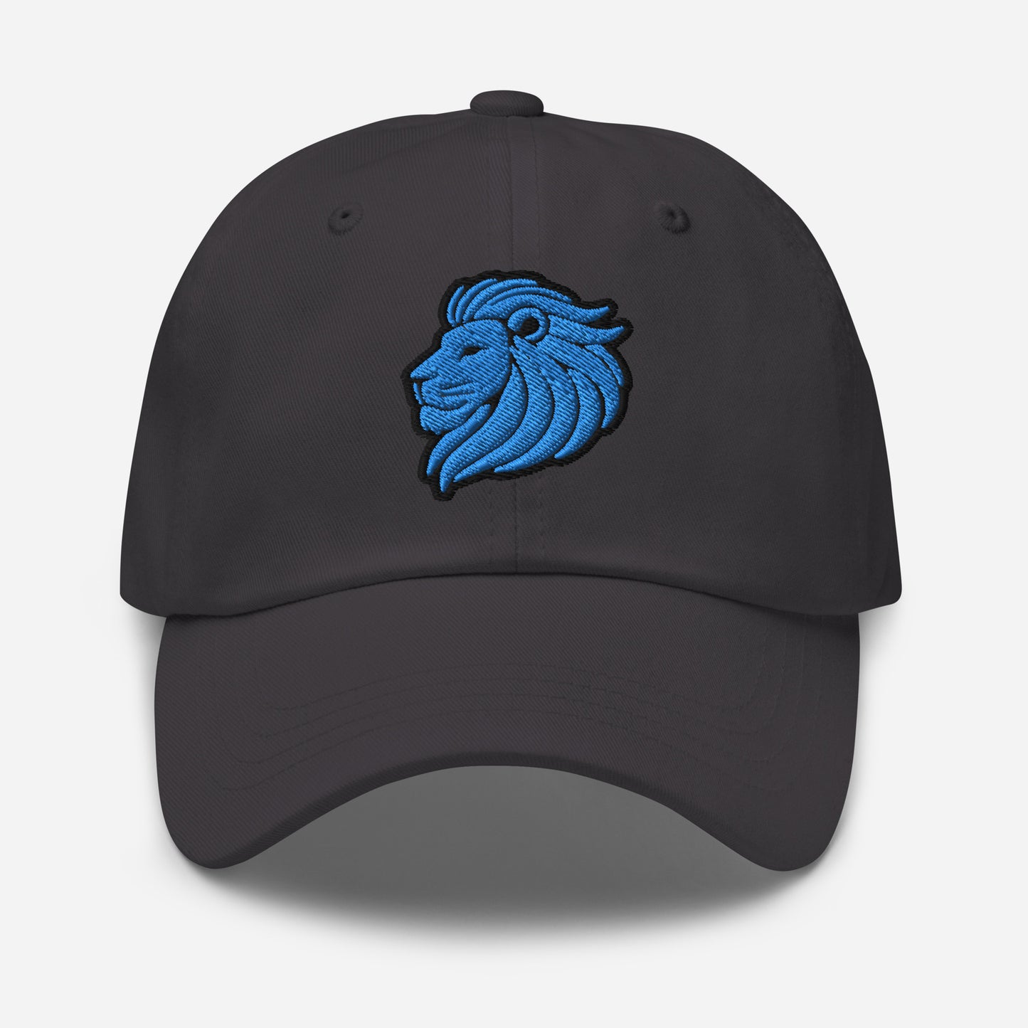 Dad Hat "LION HEAD" Blue One Size adjustable,animal motif,bold design,casual style,courage,dad hat,iconic,leadership,lion,majesty,nature,noble,power,premium quality,strength,unique design,unisex