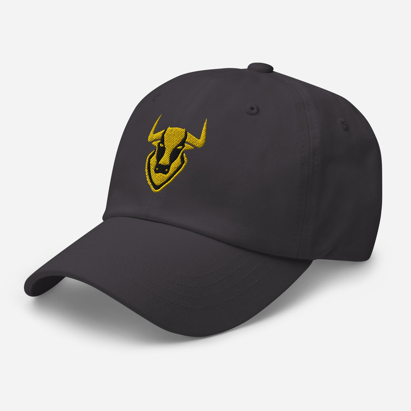 Dad Hat Bull Logo "TORO" Gold One Size adjustable,animal motif,bold design,bull,casual style,dad hat,endurance,iconic,power,premium quality,resilience,spirit,strength,unique design,unisex