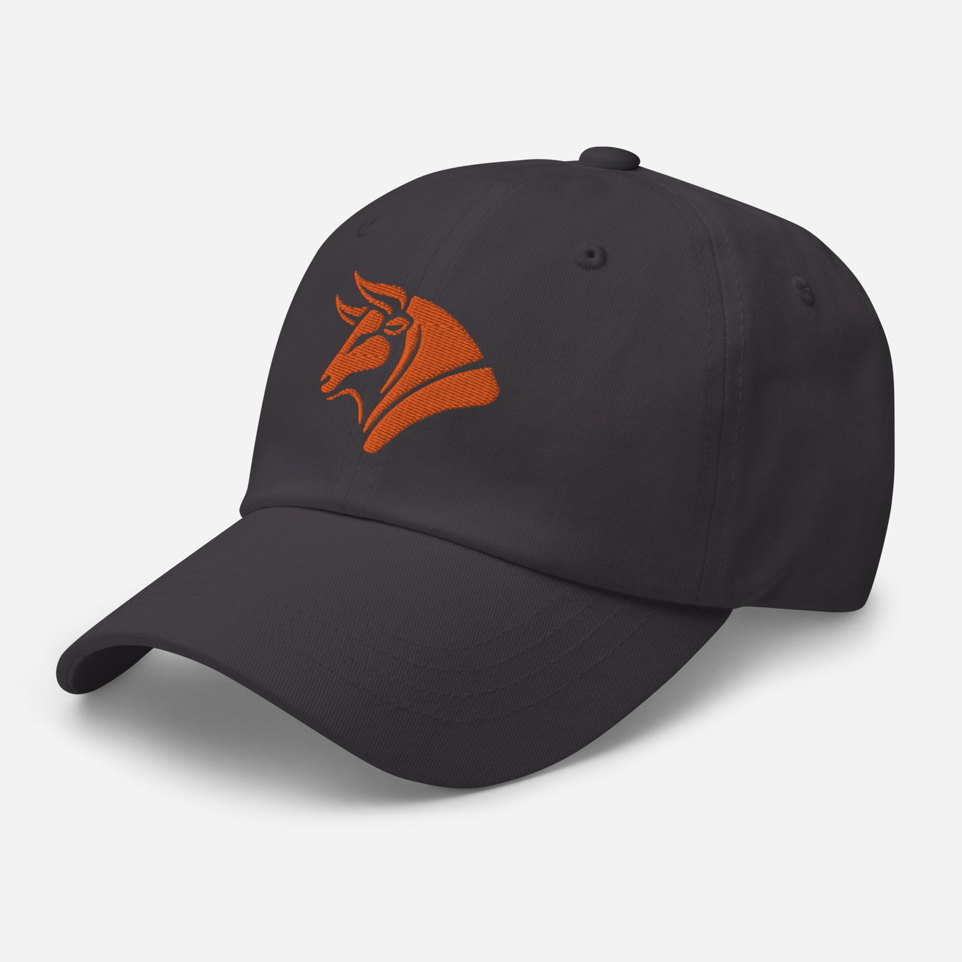 Dad Hat "BULL SPIRIT" Orange One Size adjustable,animal motif,bold design,bull,casual style,dad hat,endurance,iconic,power,premium quality,resilience,spirit,strength,unique design,unisex