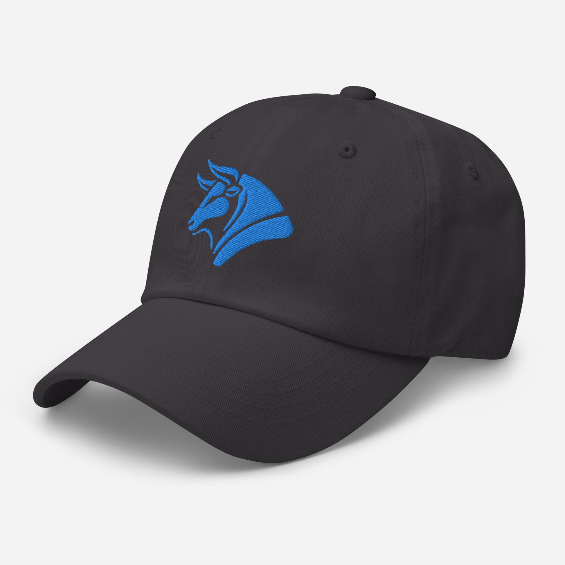 Dad Hat "BULL SPIRIT" Blue One Size adjustable,animal motif,bold design,bull,casual style,dad hat,endurance,iconic,power,premium quality,resilience,spirit,strength,unique design,unisex