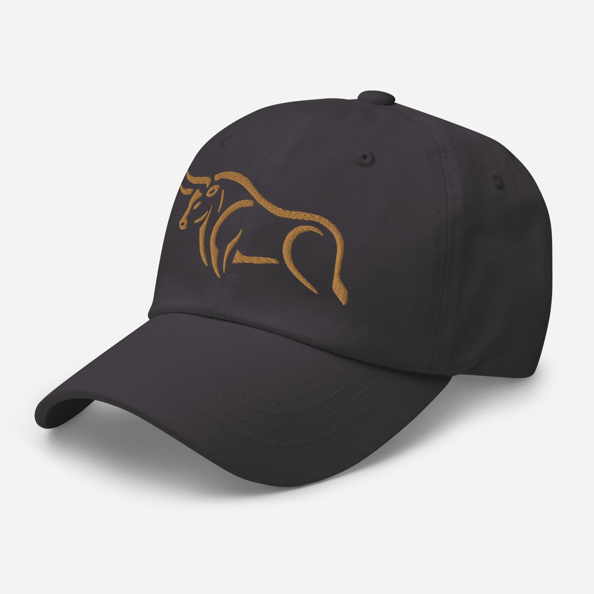 Dad Hat "BULL SPIRIT 2" Old Gold One Size adjustable,animal motif,bold design,bull,casual style,dad hat,endurance,iconic,power,premium quality,resilience,spirit,strength,unique design,unisex