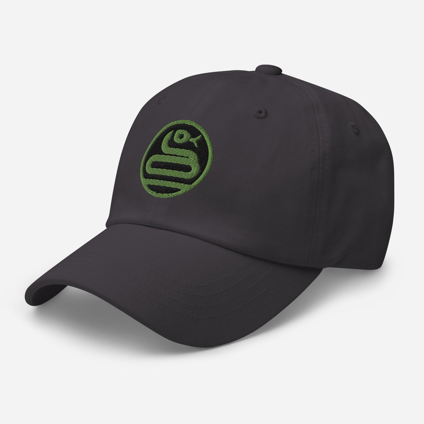 Dad Hat "SNAKE" Green One Size adjustable,animal motif,bold design,casual style,dad hat,iconic,knowledge,mystery,nature-inspired,predator,premium quality,resilience,snake,spirit animal,stealth,symbolism,transformation,unique design,unisex,wisdom