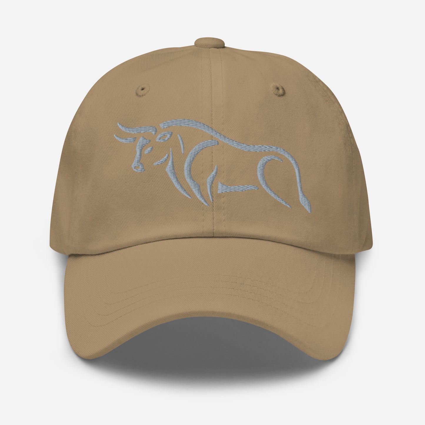 Dad Hat "BULL SPIRIT 2" Grey One Size adjustable,animal motif,bold design,bull,casual style,dad hat,endurance,iconic,power,premium quality,resilience,spirit,strength,unique design,unisex