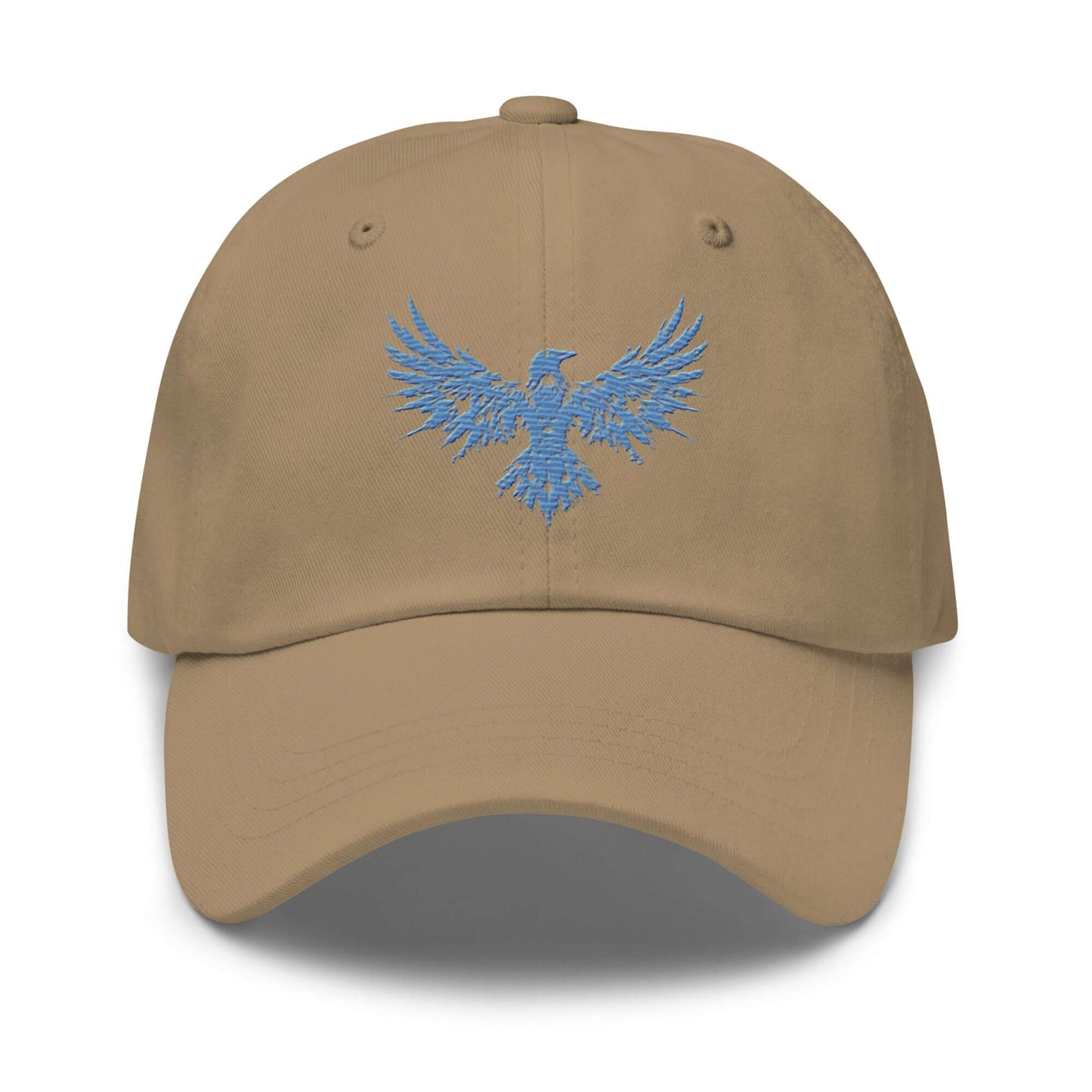 Dad Hat Raven "ENIGMA" Blue adjustable,animal motif,bold design,casual style,dad hat,endurance,enigma,freedom,iconic,mystery,premium quality,raven,transformation,unique design,unisex