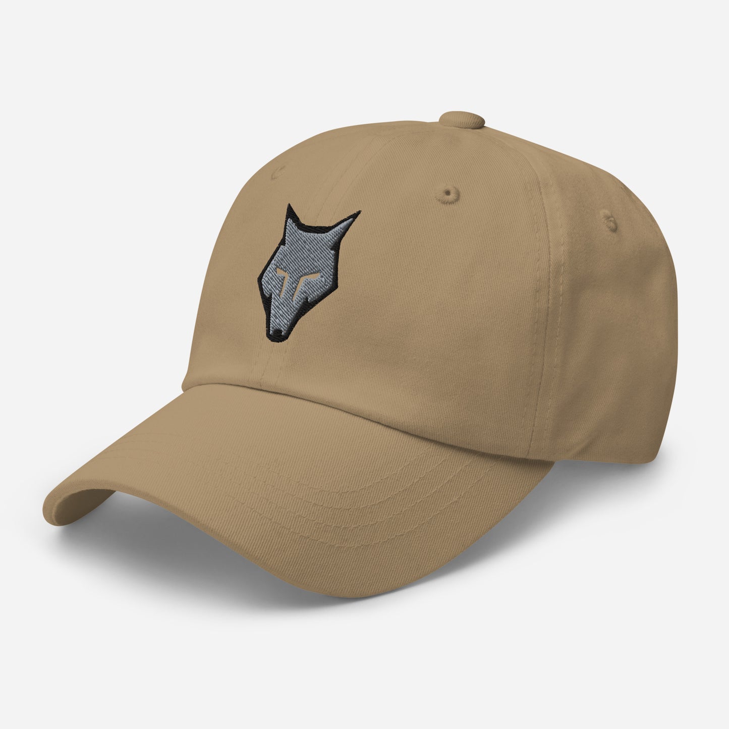 Dad Hat Wolf Logo "LOBO" Grey One Size adjustable,alpha,animal motif,bold design,casual style,courage,dad hat,endurance,freedom,iconic,lone wolf,nature-inspired,predator,premium quality,resilience,stealth,strength,survival,unique design,unisex,wild spirit