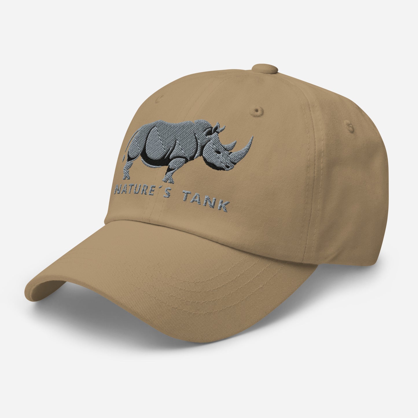 Dad Hat "RHINO" Grey One Size adjustable,animal motif,bold design,casual style,dad hat,iconic,premium quality,unique design,unisex