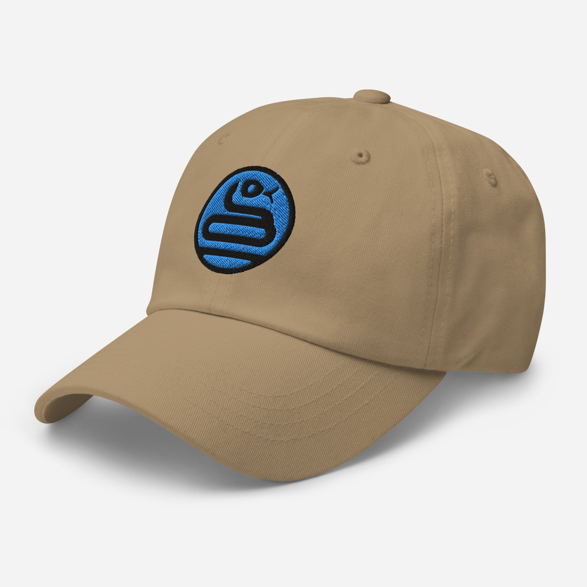 Dad Hat "SNAKE" Blue V2 One Size adjustable,animal motif,bold design,casual style,dad hat,iconic,knowledge,mystery,nature-inspired,predator,premium quality,resilience,snake,spirit animal,stealth,symbolism,transformation,unique design,unisex,wisdom