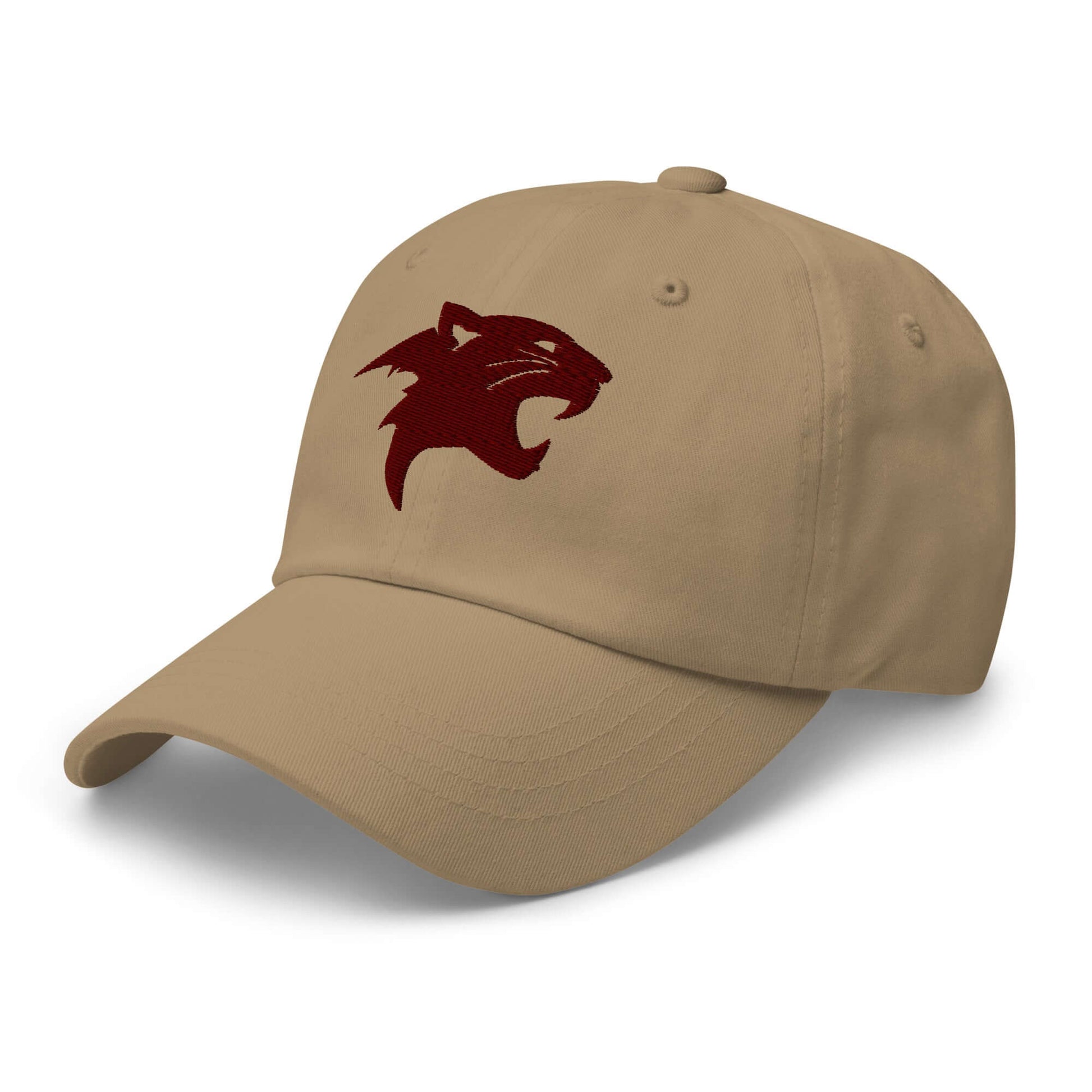 Dad Hat "Panther Head" Maroon adjustable,agility,animal motif,beast mode,bold design,casual style,dad hat,iconic,panther,power,premium quality,stealth,strength,unique design,unisex,wild