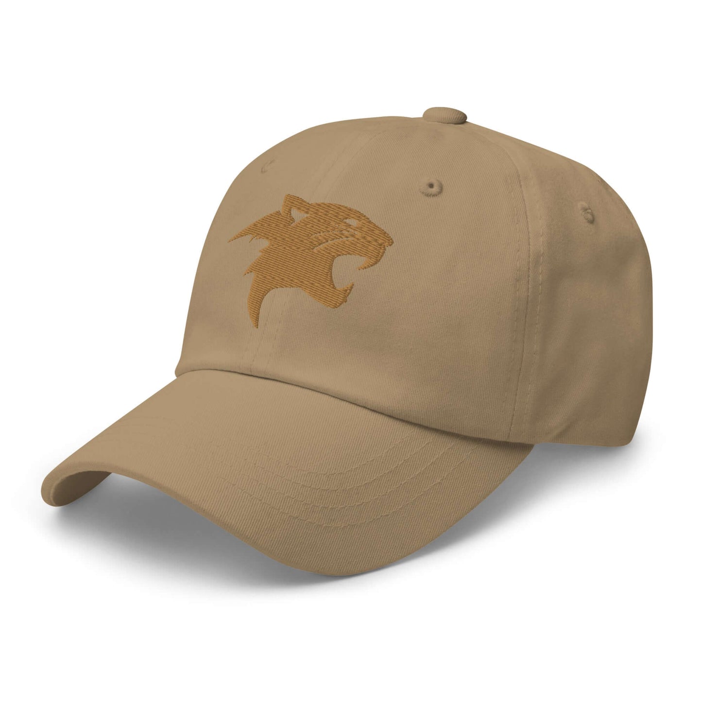 Dad Hat "Panther Head" Old Gold adjustable,agility,animal motif,beast mode,bold design,casual style,dad hat,iconic,panther,power,premium quality,stealth,strength,unique design,unisex,wild