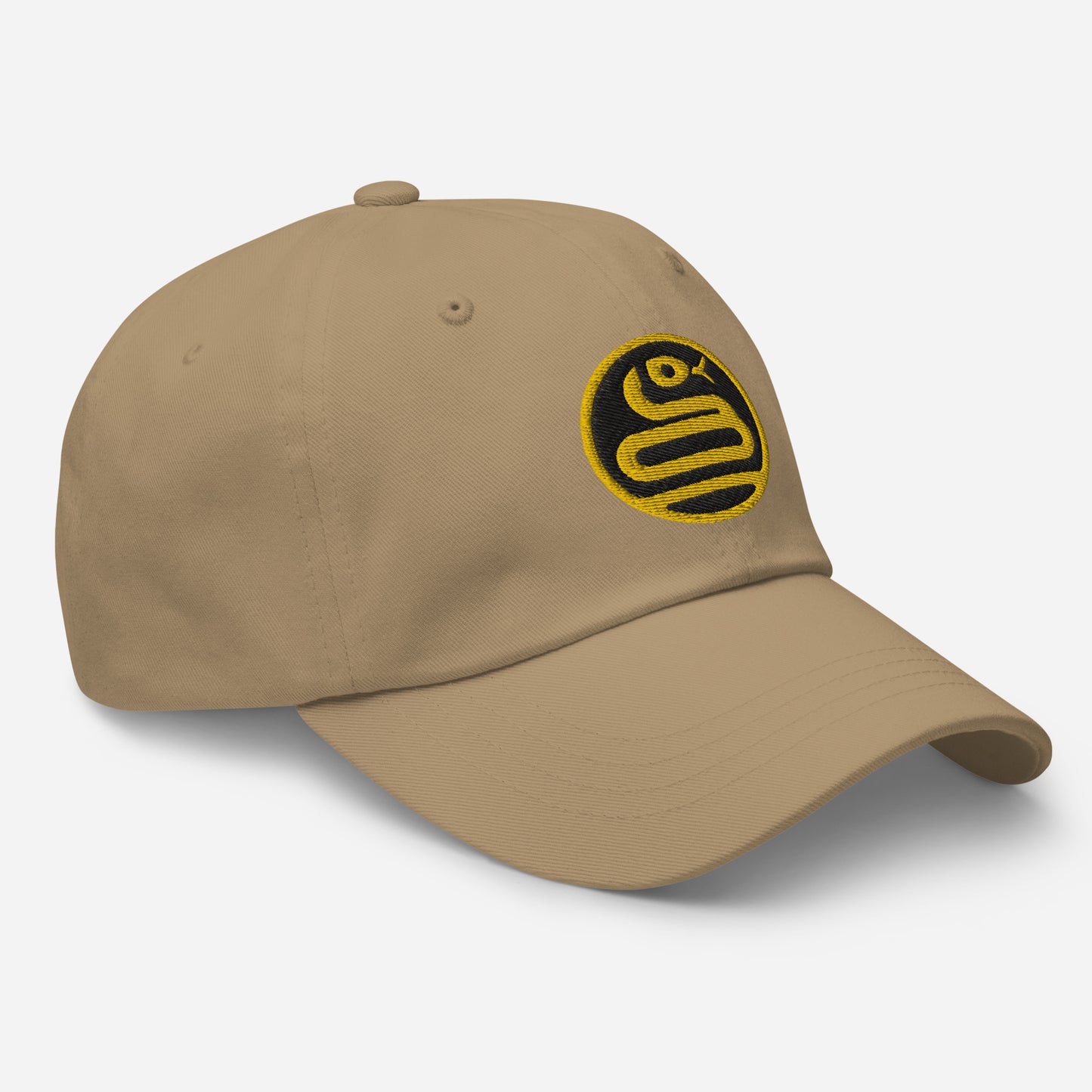 Dad Hat "SNAKE" Gold One Size adjustable,animal motif,bold design,casual style,dad hat,iconic,knowledge,mystery,nature-inspired,predator,premium quality,resilience,snake,spirit animal,stealth,symbolism,transformation,unique design,unisex,wisdom