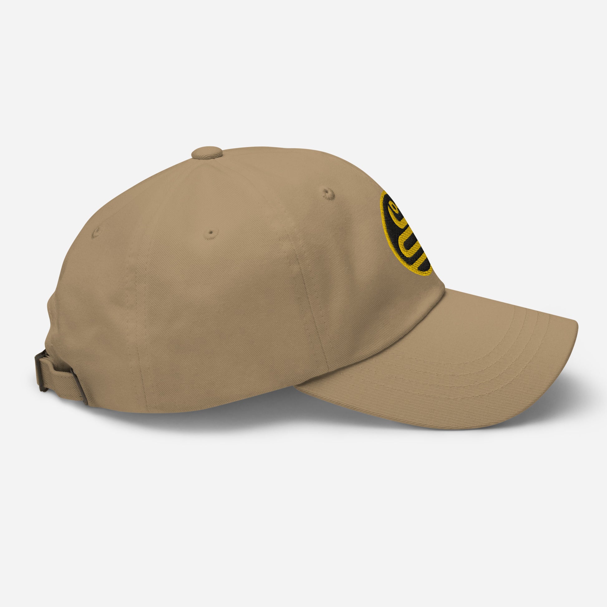 Dad Hat "SNAKE" Gold One Size adjustable,animal motif,bold design,casual style,dad hat,iconic,knowledge,mystery,nature-inspired,predator,premium quality,resilience,snake,spirit animal,stealth,symbolism,transformation,unique design,unisex,wisdom