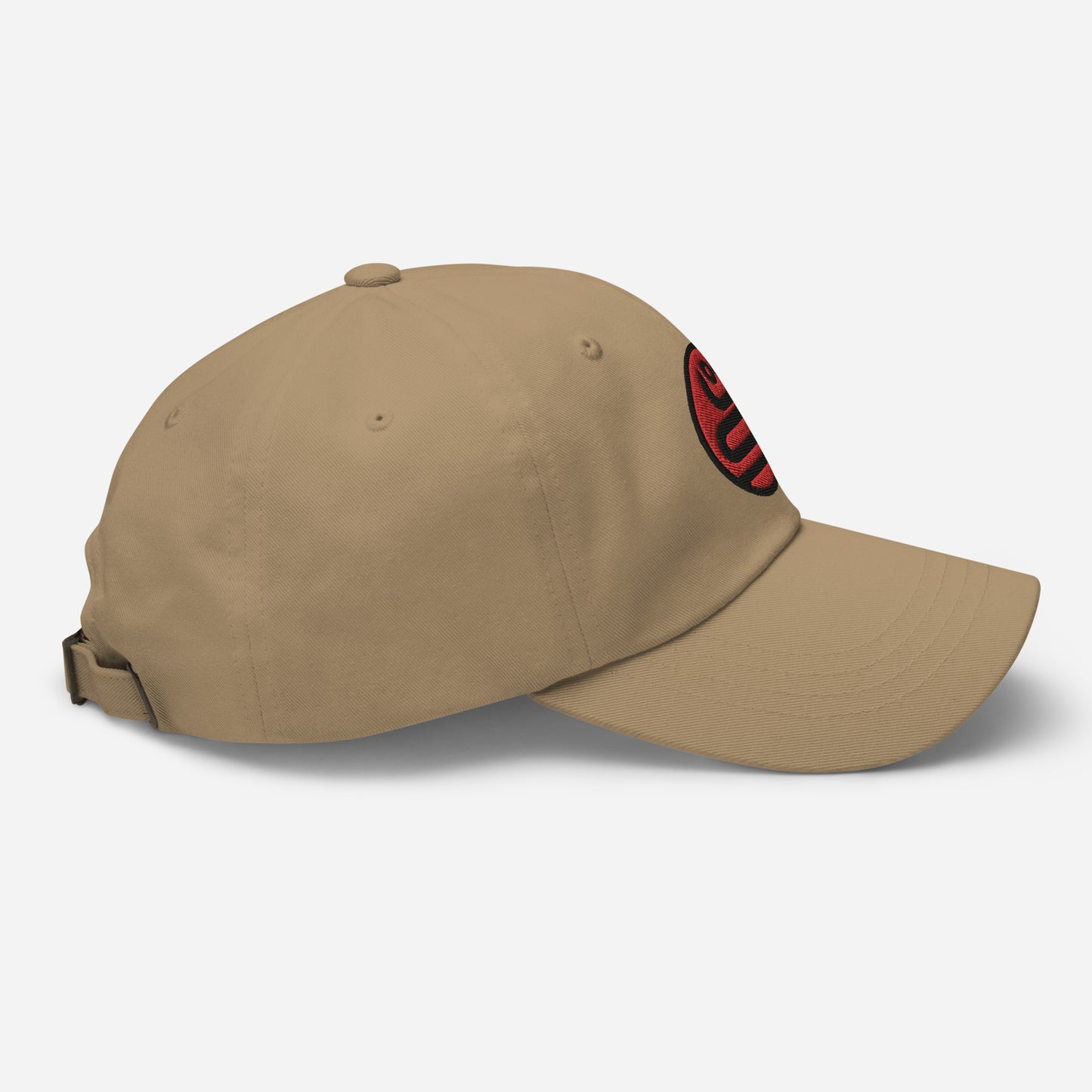 Dad Hat "SNAKE" Red V2 One Size adjustable,animal motif,bold design,casual style,dad hat,iconic,knowledge,mystery,nature-inspired,predator,premium quality,resilience,snake,spirit animal,stealth,symbolism,transformation,unique design,unisex,wisdom