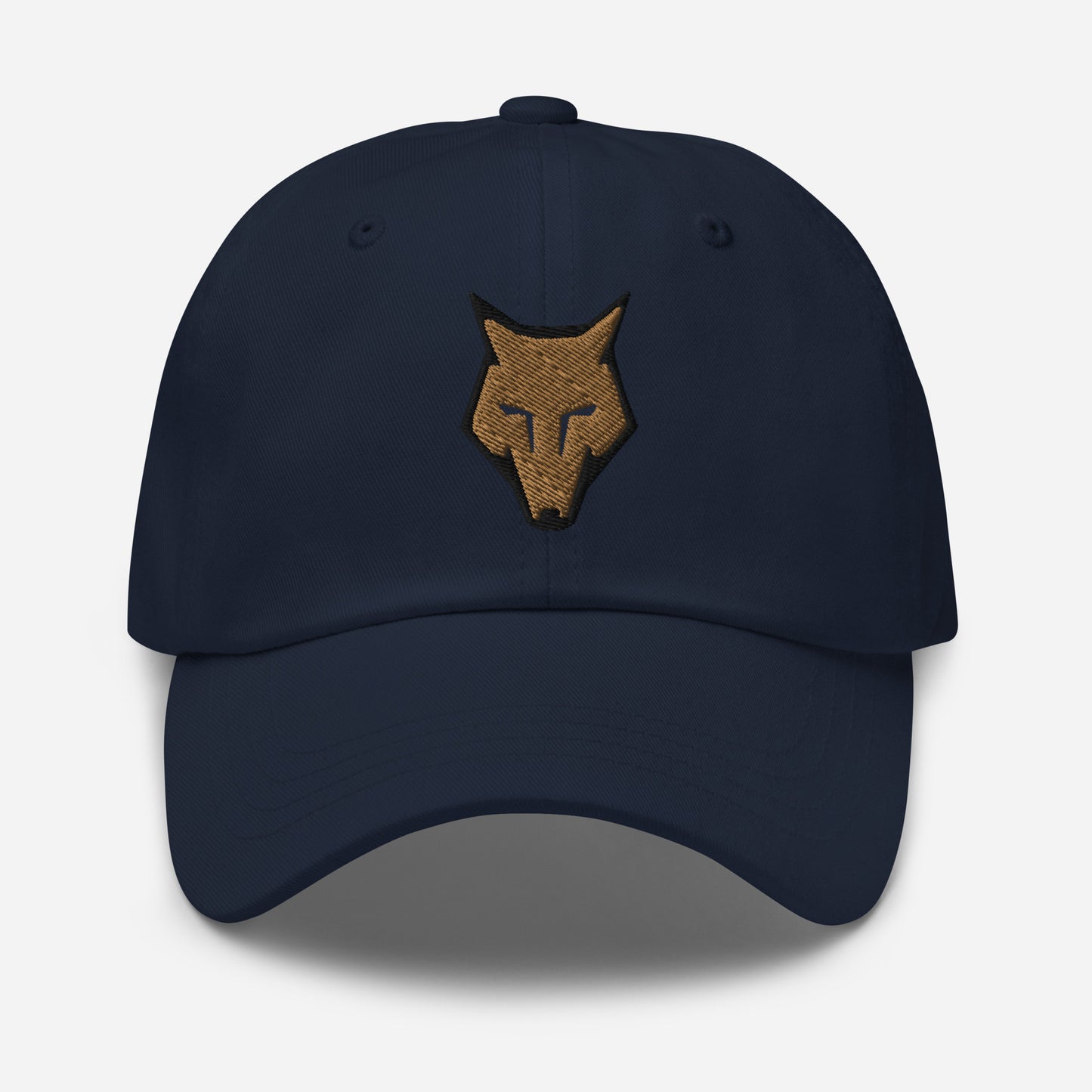 Dad Hat Wolf Logo "LOBO" Old Gold One Size adjustable,alpha,animal motif,bold design,casual style,courage,dad hat,endurance,freedom,iconic,lone wolf,nature-inspired,predator,premium quality,resilience,stealth,strength,survival,unique design,unisex,wild sp