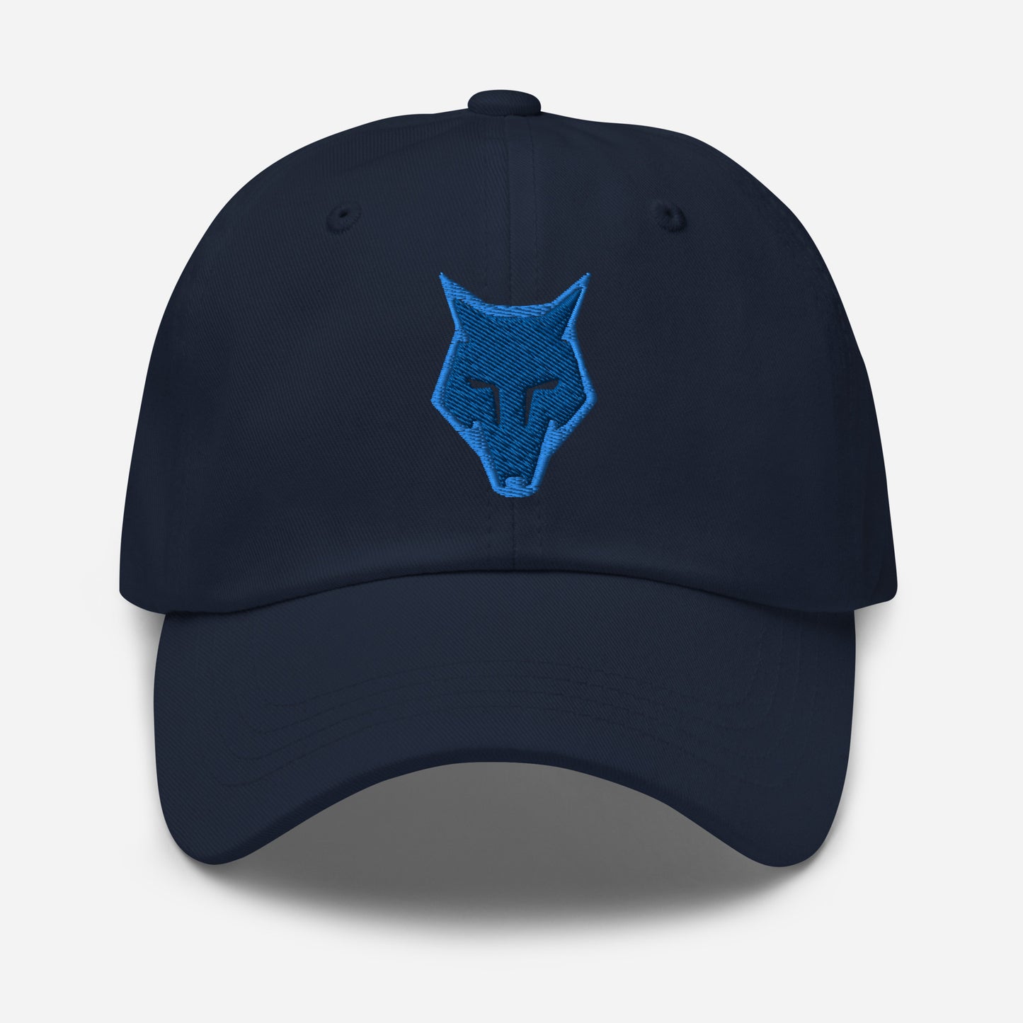 Dad Hat Wolf Logo "LOBO" Blue One Size adjustable,alpha,animal motif,bold design,casual style,courage,dad hat,endurance,freedom,iconic,lone wolf,nature-inspired,predator,premium quality,resilience,stealth,strength,survival,unique design,unisex,wild spirit