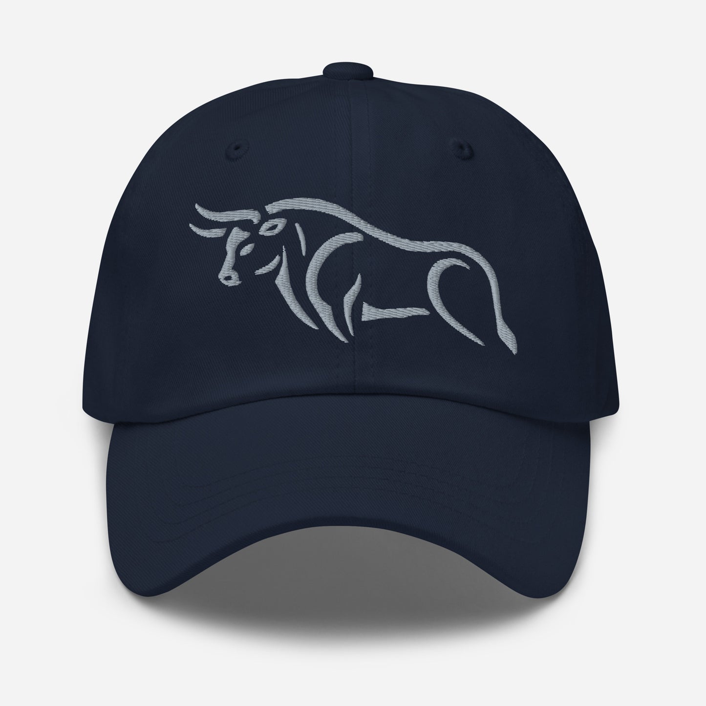 Dad Hat "BULL SPIRIT 2" Grey One Size adjustable,animal motif,bold design,bull,casual style,dad hat,endurance,iconic,power,premium quality,resilience,spirit,strength,unique design,unisex