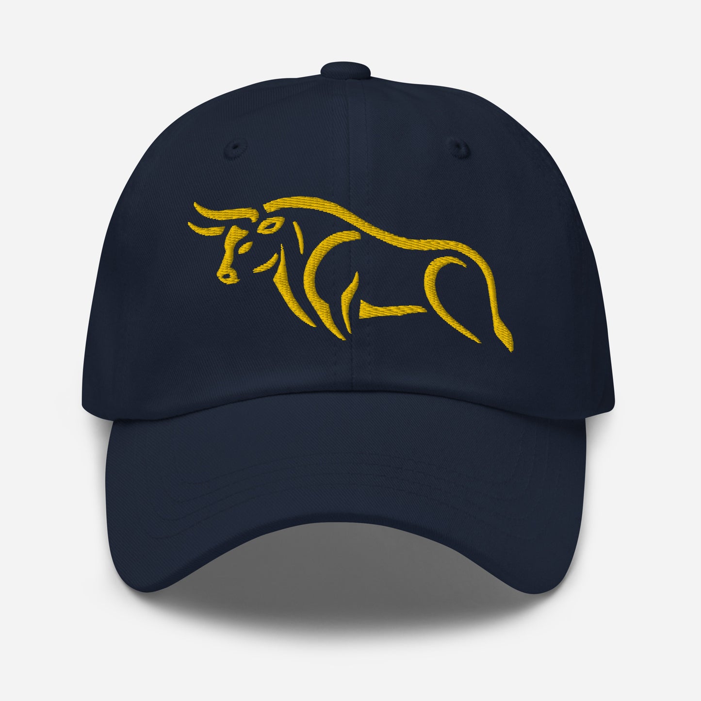 Dad Hat "BULL SPIRIT 2" Gold One Size adjustable,animal motif,bold design,bull,casual style,dad hat,endurance,iconic,power,premium quality,resilience,spirit,strength,unique design,unisex