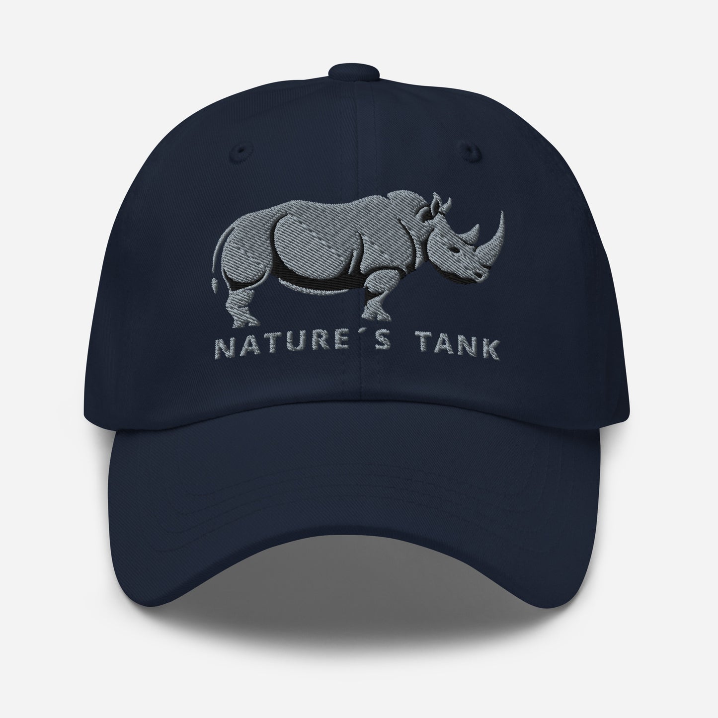 Dad Hat "RHINO" Grey One Size adjustable,animal motif,bold design,casual style,dad hat,iconic,premium quality,unique design,unisex