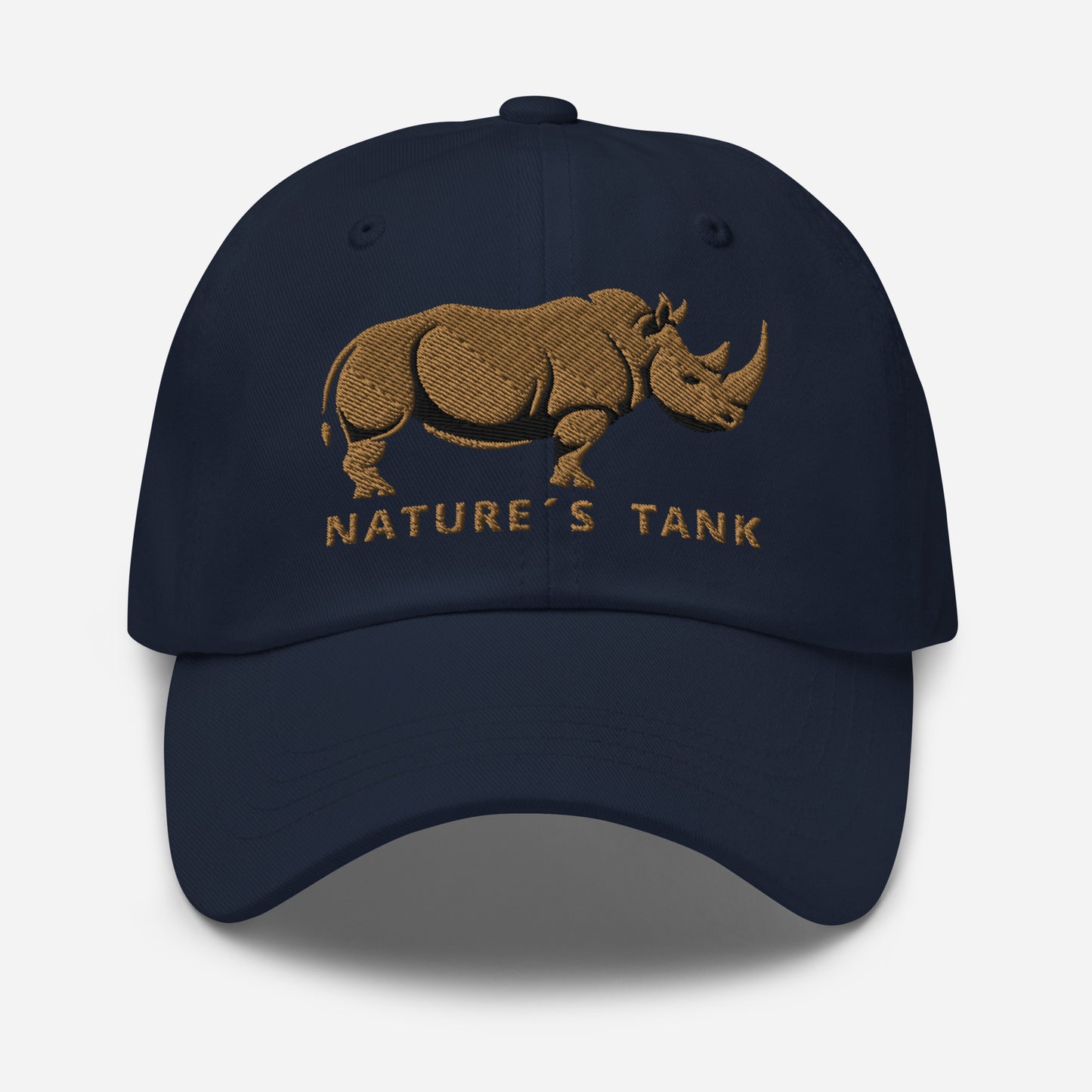 Dad Hat "RHINO" Old Gold One Size adjustable,animal motif,bold design,casual style,dad hat,iconic,premium quality,unique design,unisex