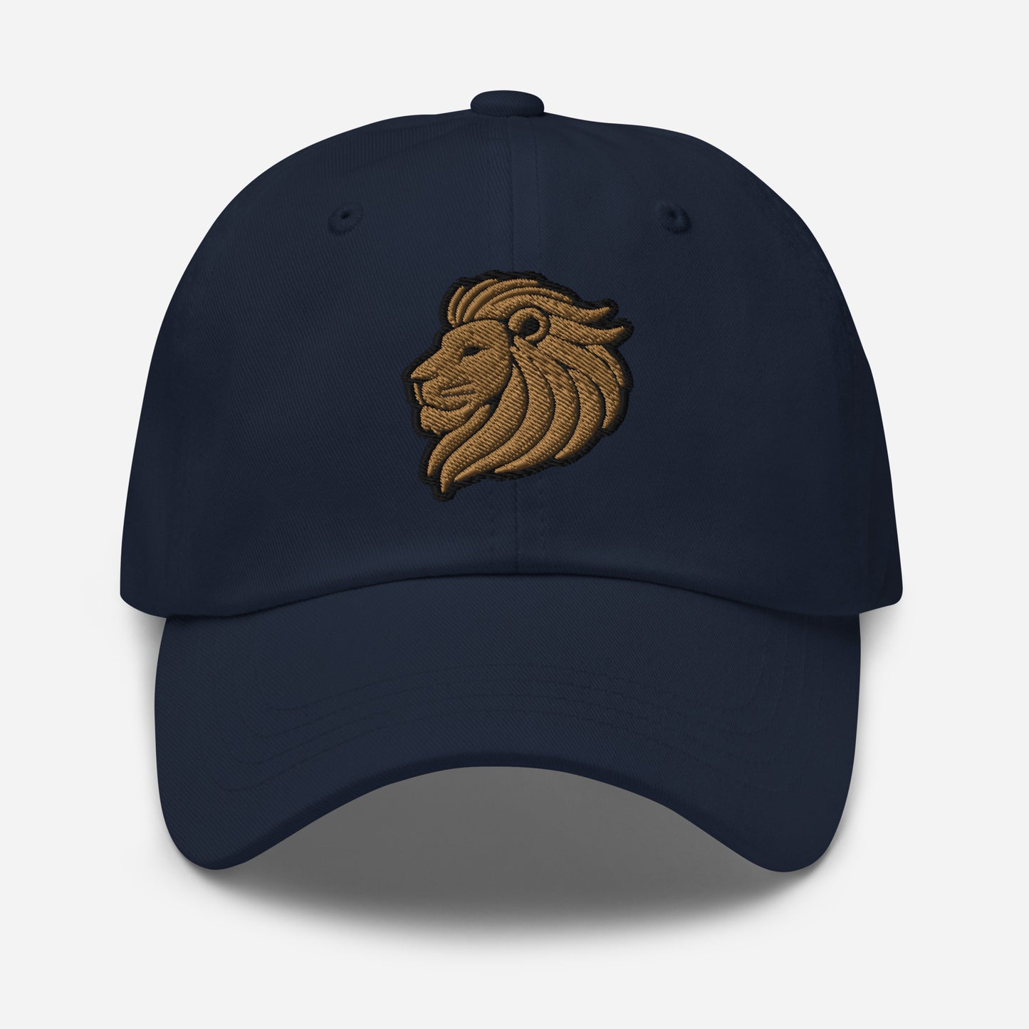 Dad Hat "LION HEAD" Old Gold One Size adjustable,animal motif,bold design,casual style,courage,dad hat,iconic,leadership,lion,majesty,nature,noble,power,premium quality,strength,unique design,unisex