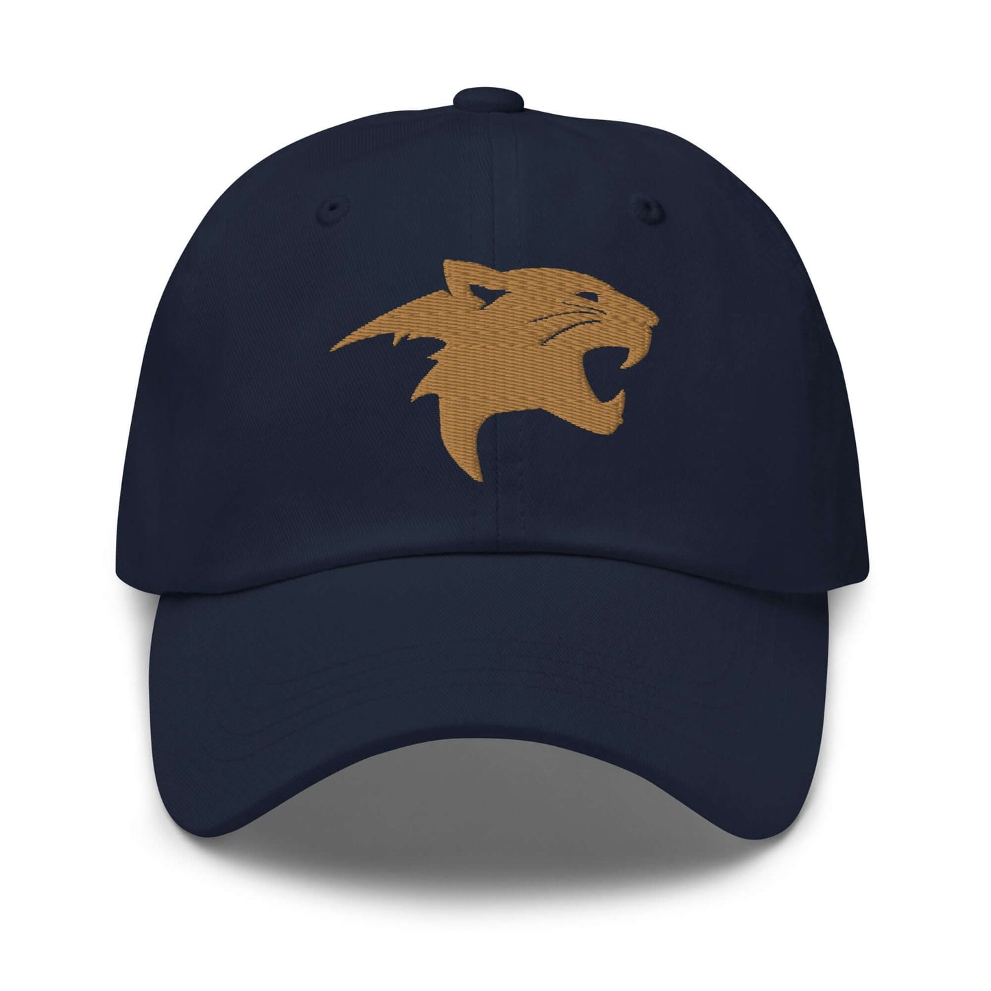 Dad Hat "Panther Head" Old Gold adjustable,agility,animal motif,beast mode,bold design,casual style,dad hat,iconic,panther,power,premium quality,stealth,strength,unique design,unisex,wild