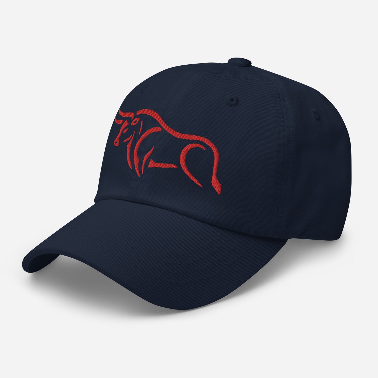 Dad Hat "BULL SPIRIT 2" Red One Size adjustable,animal motif,bold design,bull,casual style,dad hat,endurance,iconic,power,premium quality,resilience,spirit,strength,unique design,unisex